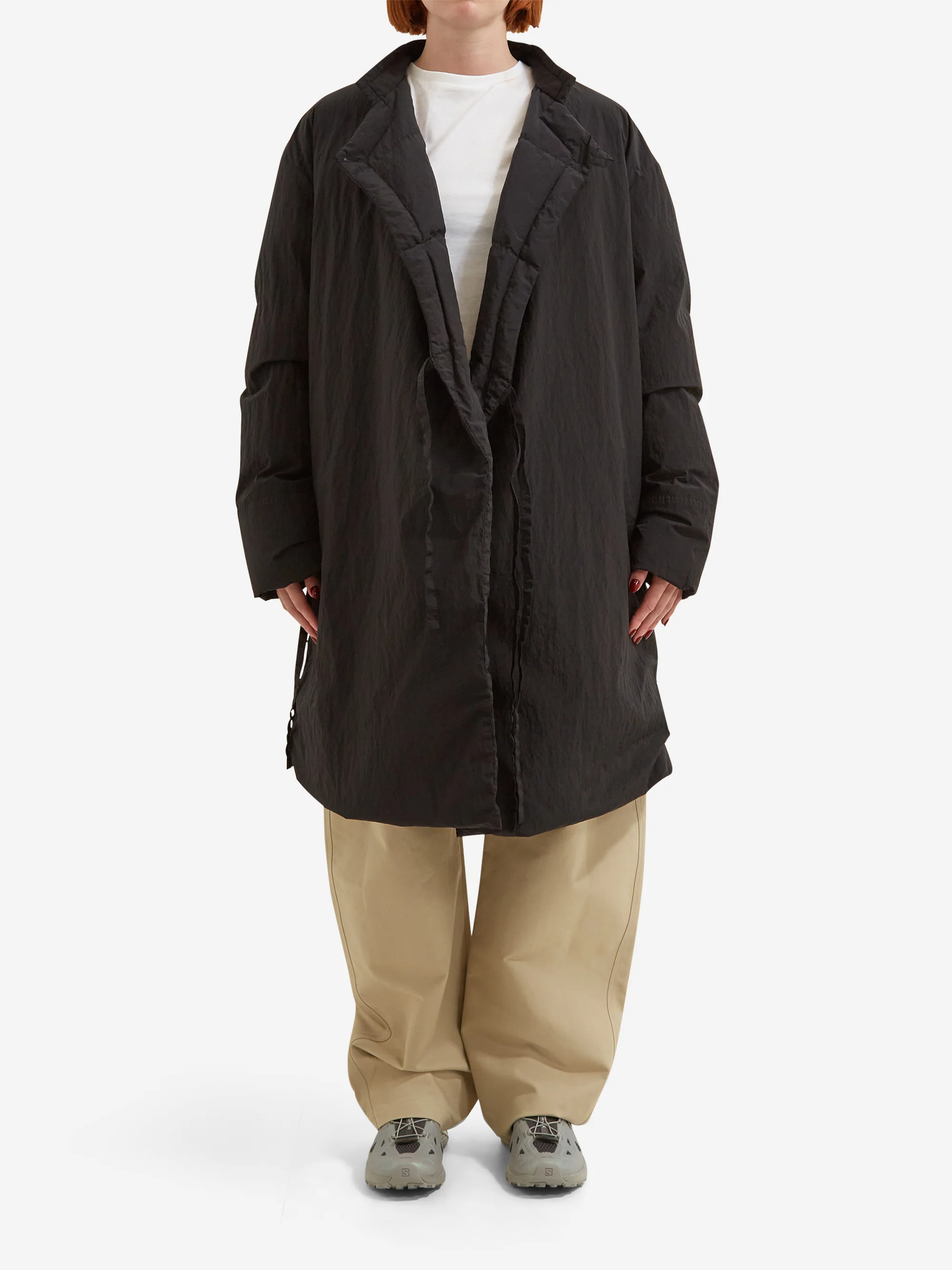 Snow Peak Garment Dyed Down Coat - Black - Image 2