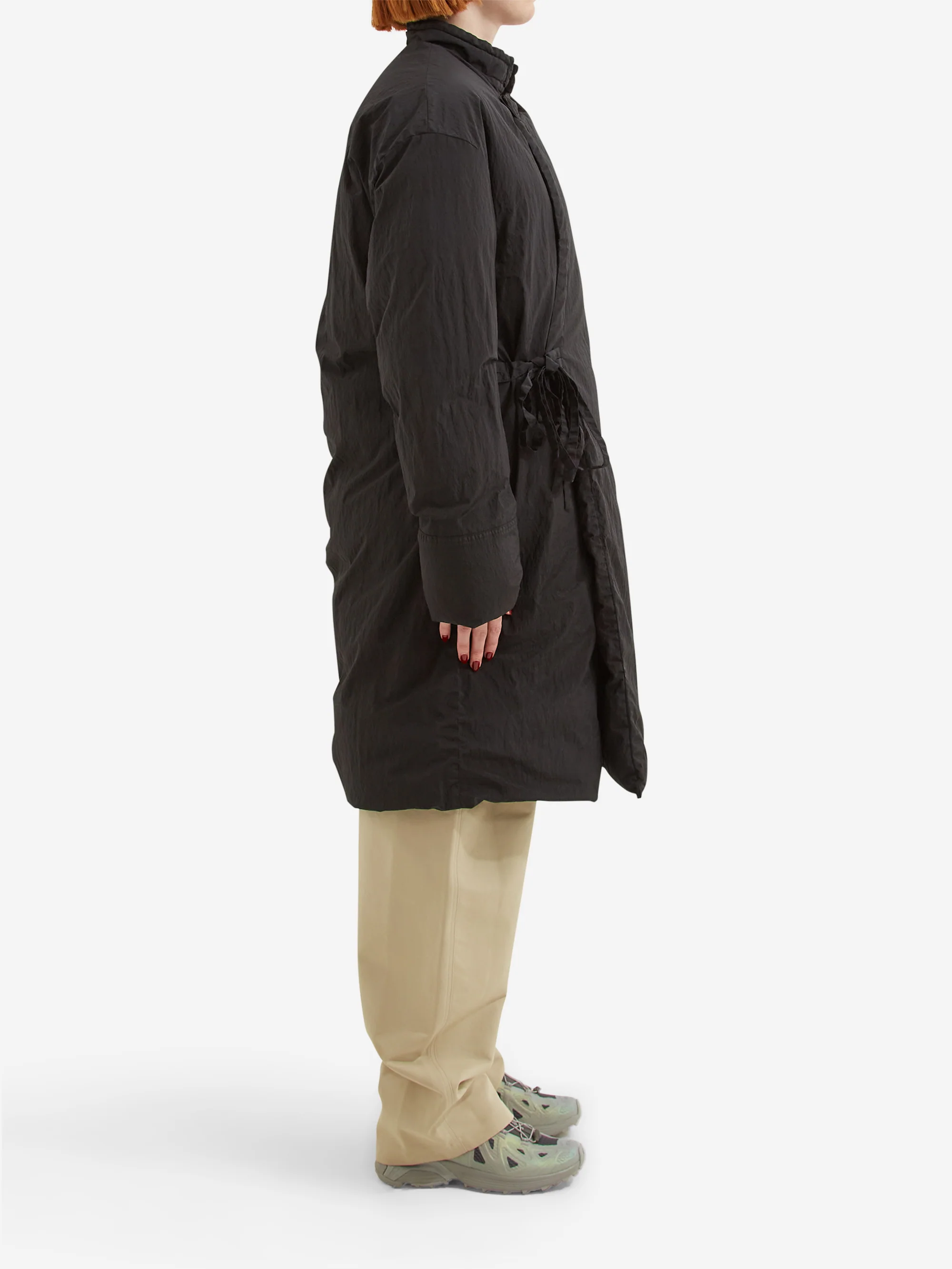 Snow Peak Garment Dyed Down Coat - Black - Image 3