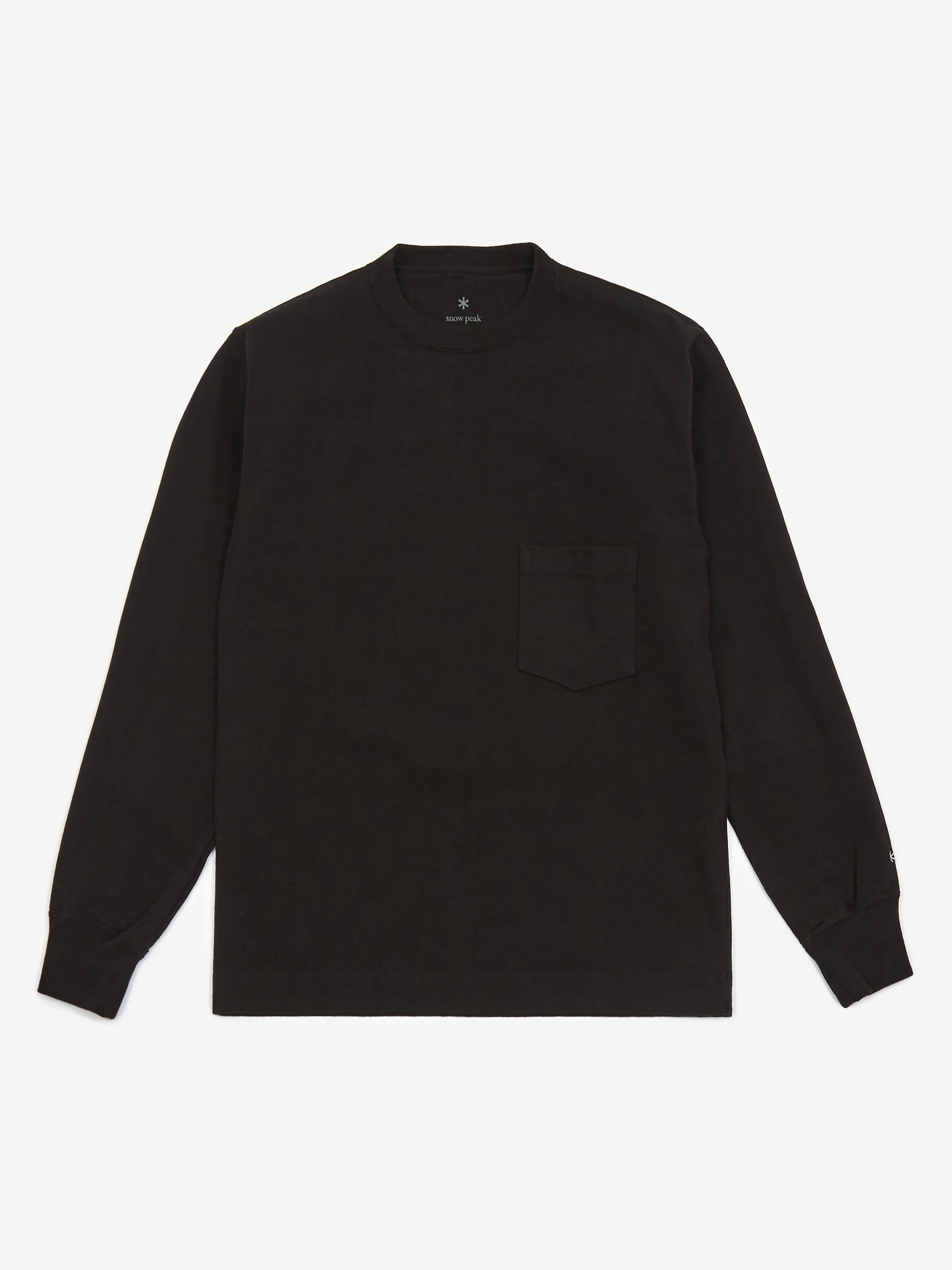 Snow Peak Heavy Cotton Longsleeve T-Shirt - Black - Image 2