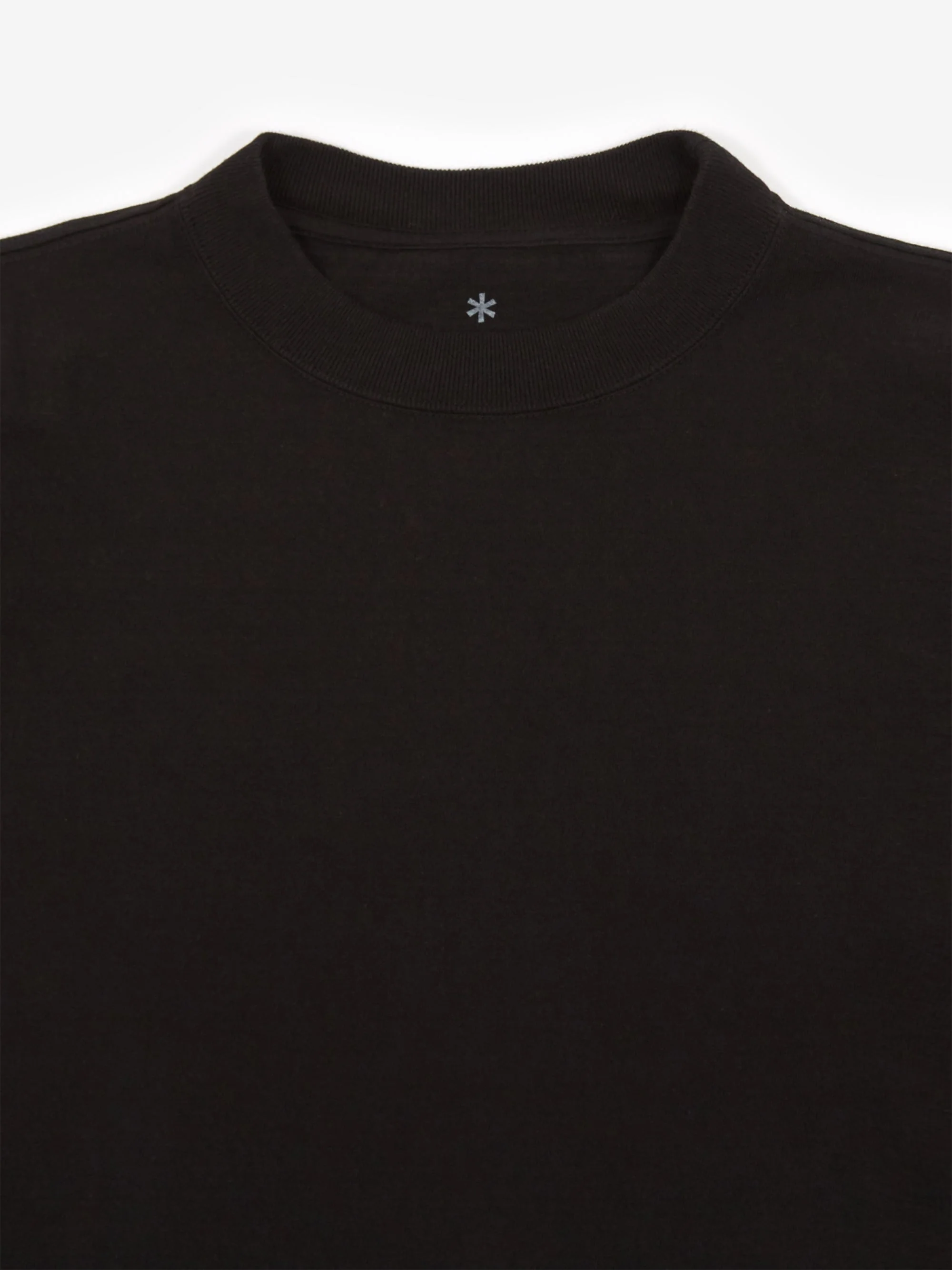 Snow Peak Heavy Cotton Mockneck Long Sleeve T-Shirt - Black - Image 2