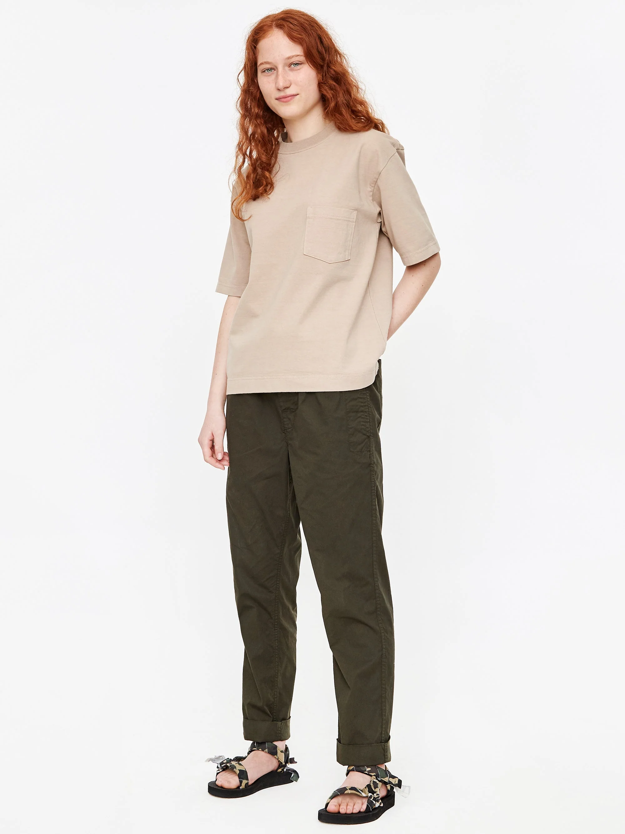 Snow Peak Heavy Cotton Shortsleeve T-Shirt - Beige - Image 3