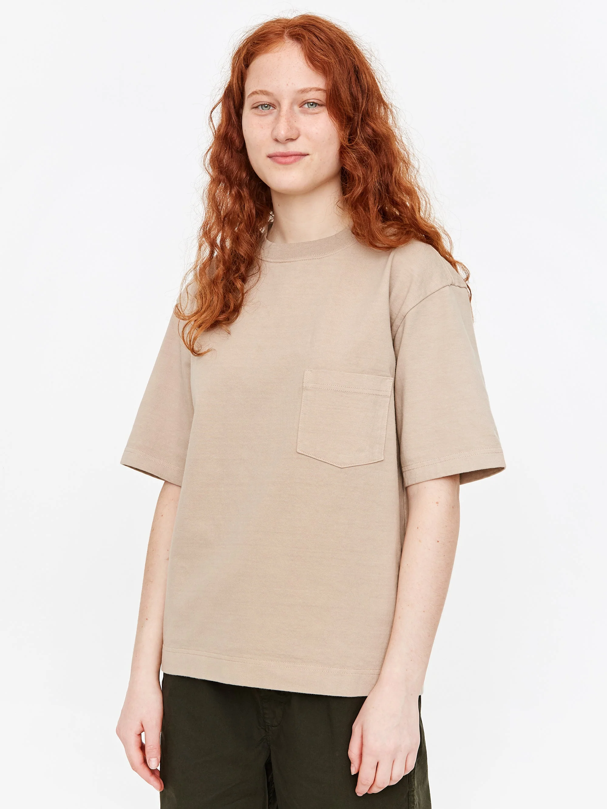 Snow Peak Heavy Cotton Shortsleeve T-Shirt - Beige - Image 4