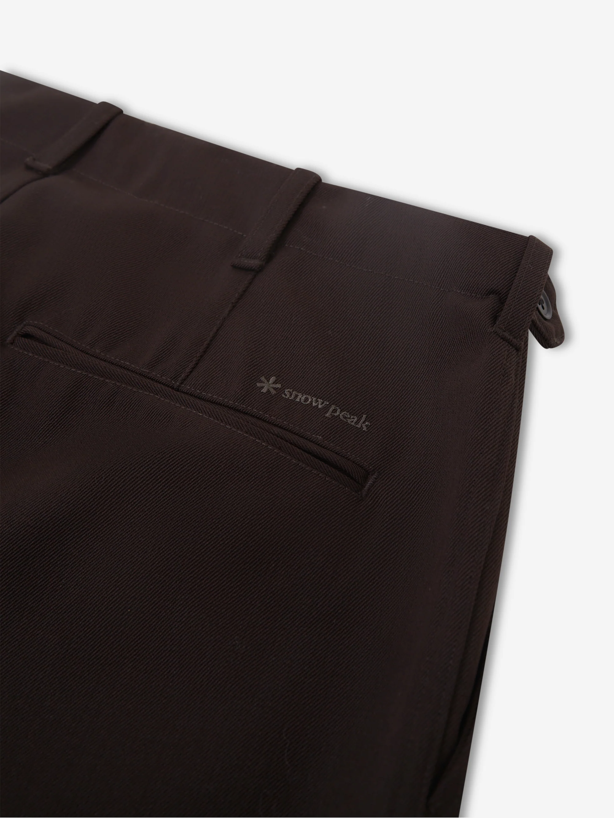 Snow Peak Hybrid Wool Trousers - Dark Brown - Image 2