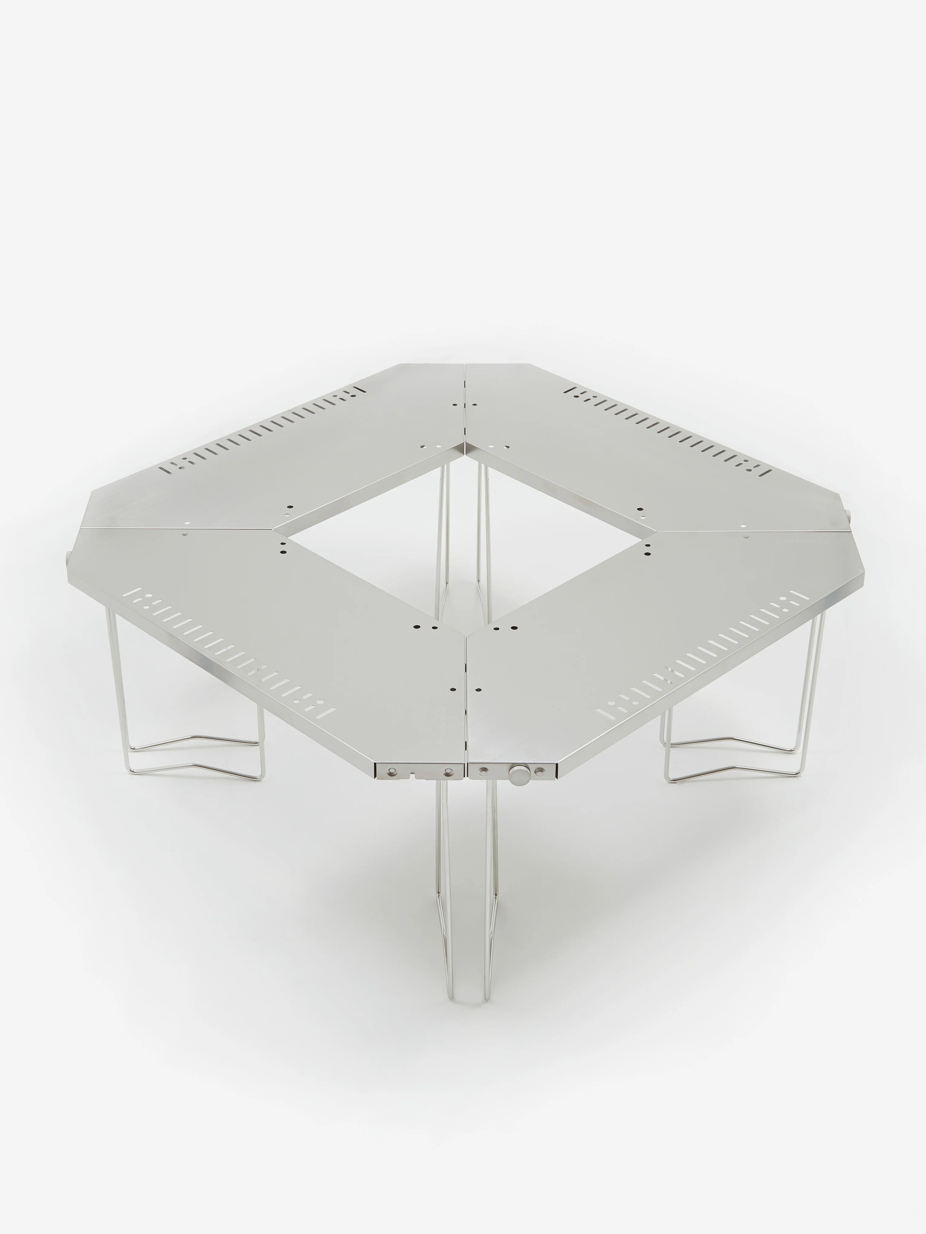 Snow Peak Jikaro Fire Ring Table - Silver - Image 5