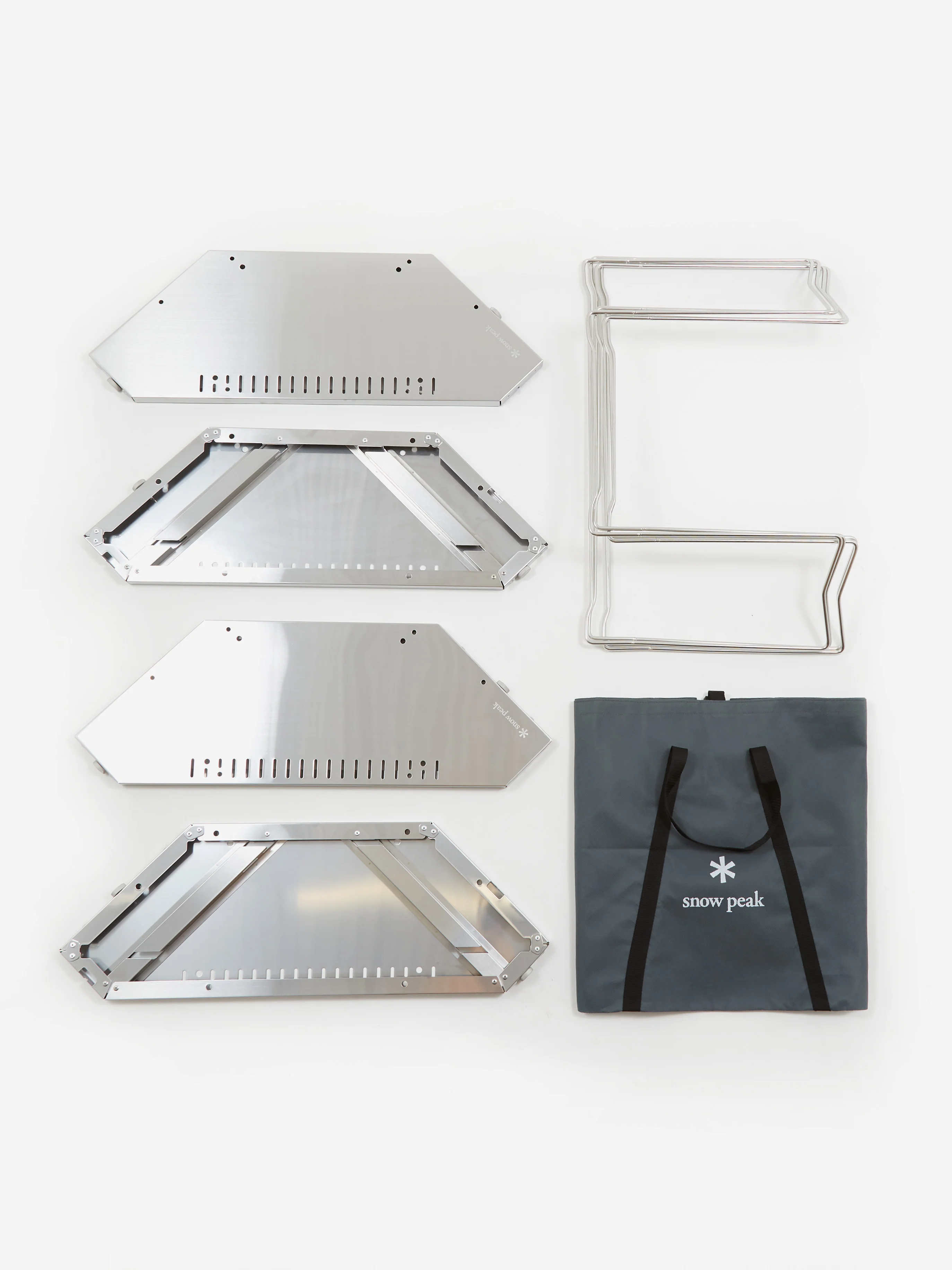 Snow Peak Jikaro Fire Ring Table - Silver - Image 8