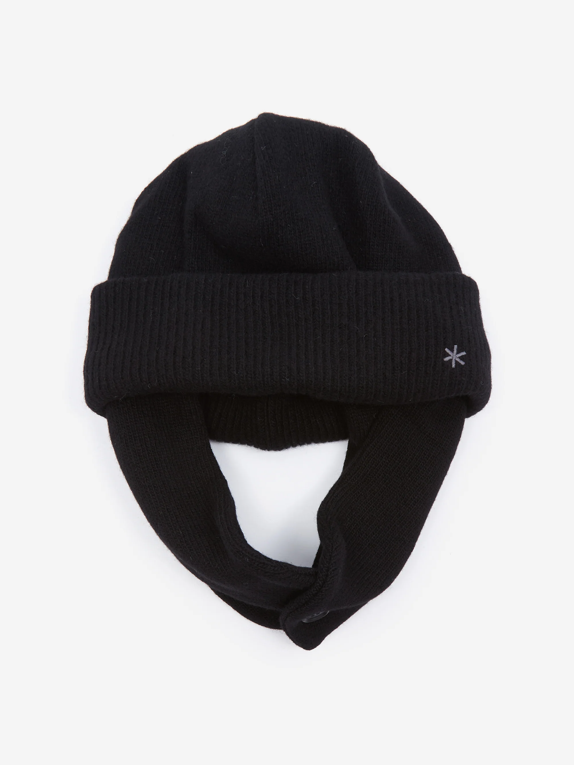Snow Peak Knit Flight Cap - Black - Image 2
