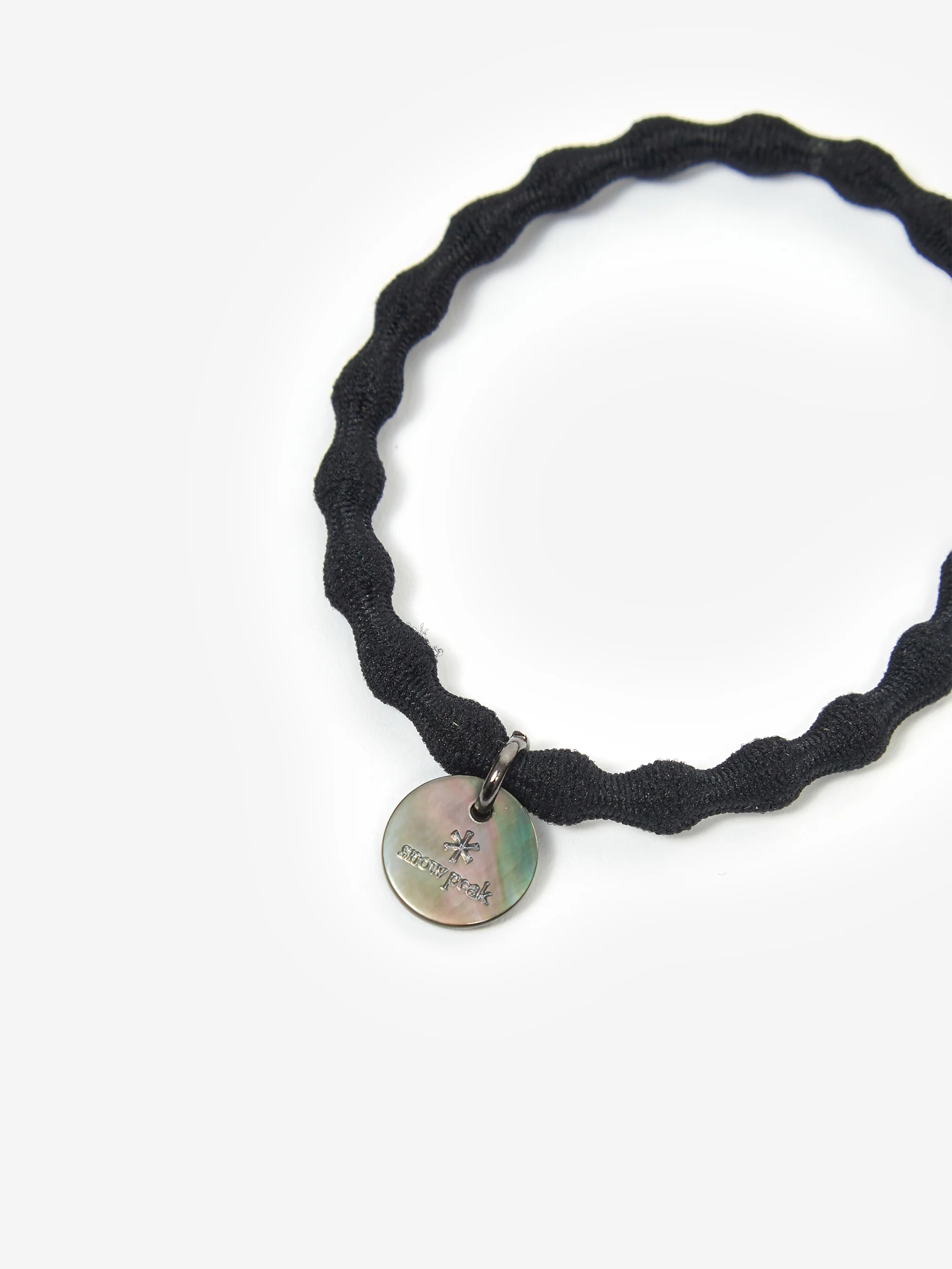 Snow Peak Logo-charm Hair Tie - Black - Image 2