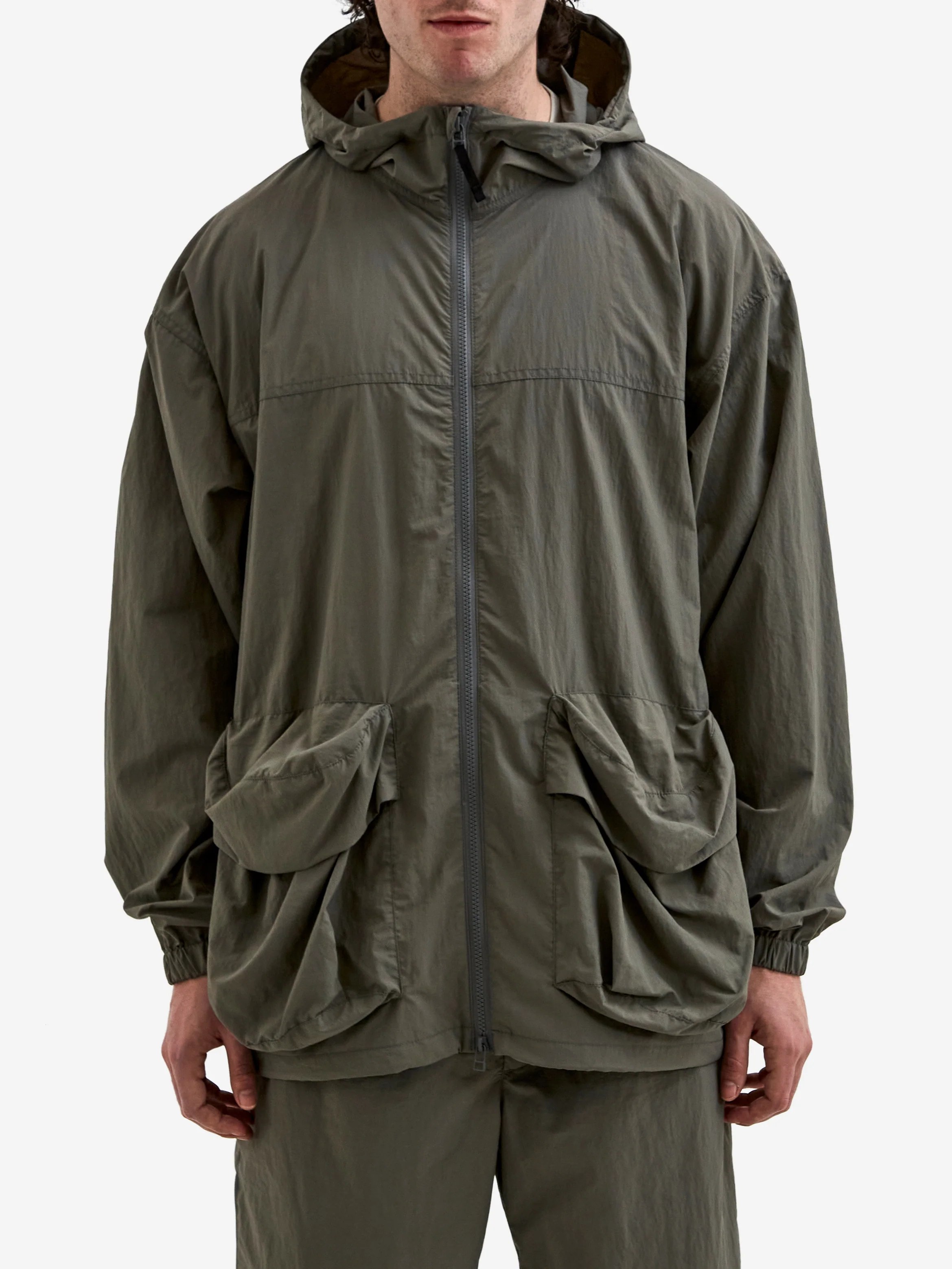 Snow Peak Nylon Tussah Jacket - Light Olive - Image 2