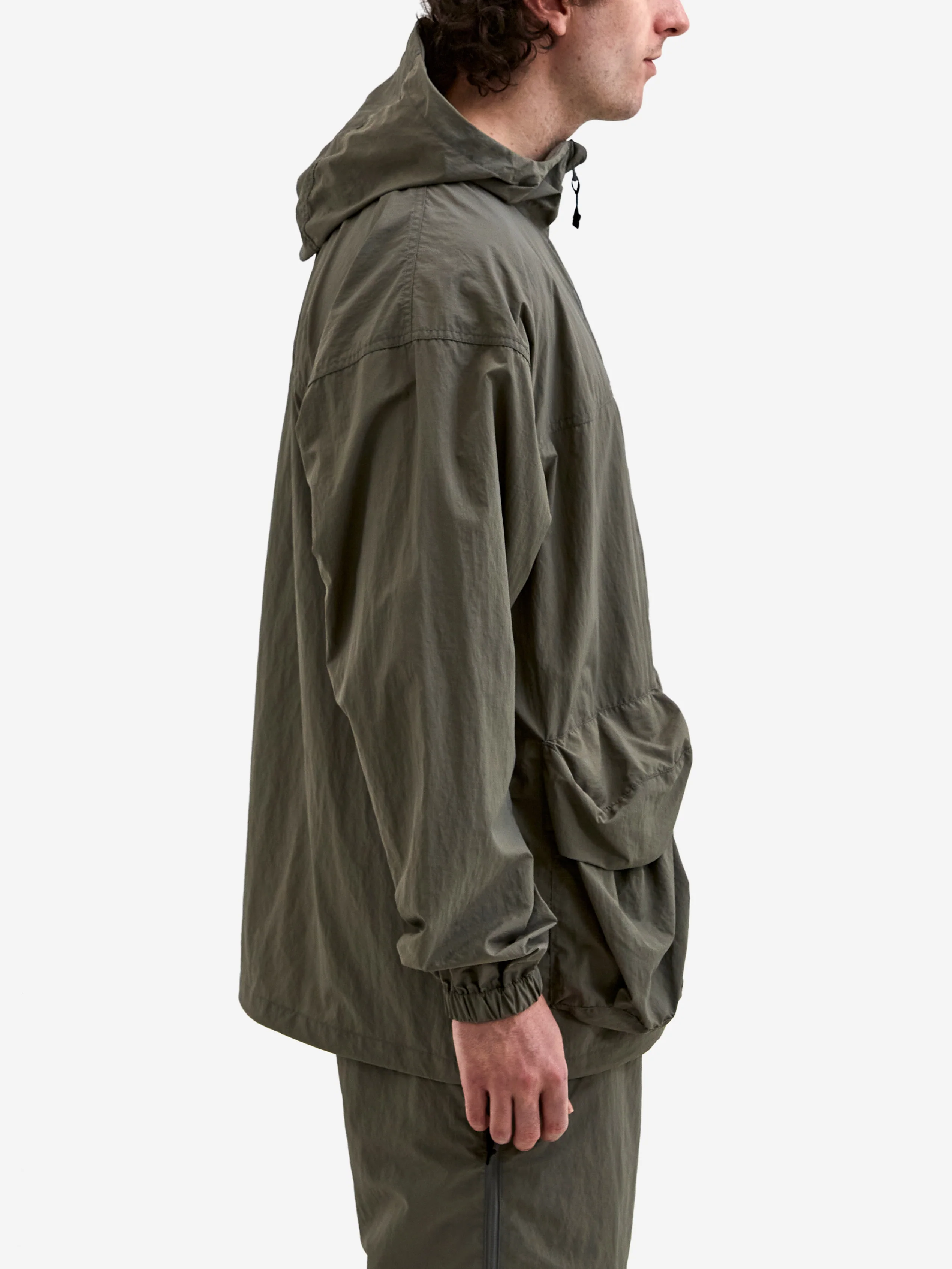 Snow Peak Nylon Tussah Jacket - Light Olive - Image 5