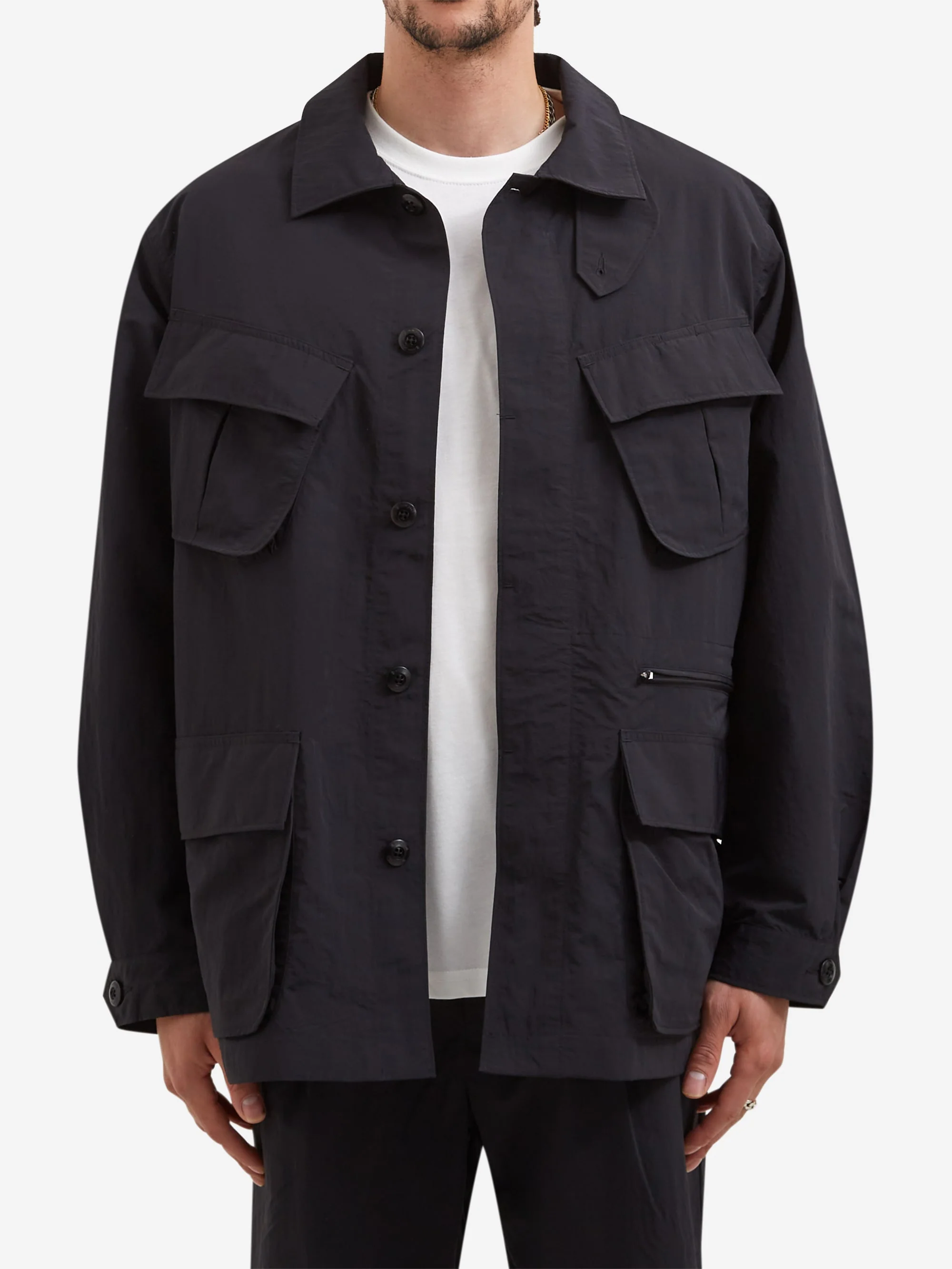 Snow Peak Nylon Washer Jacket - Black - Image 2