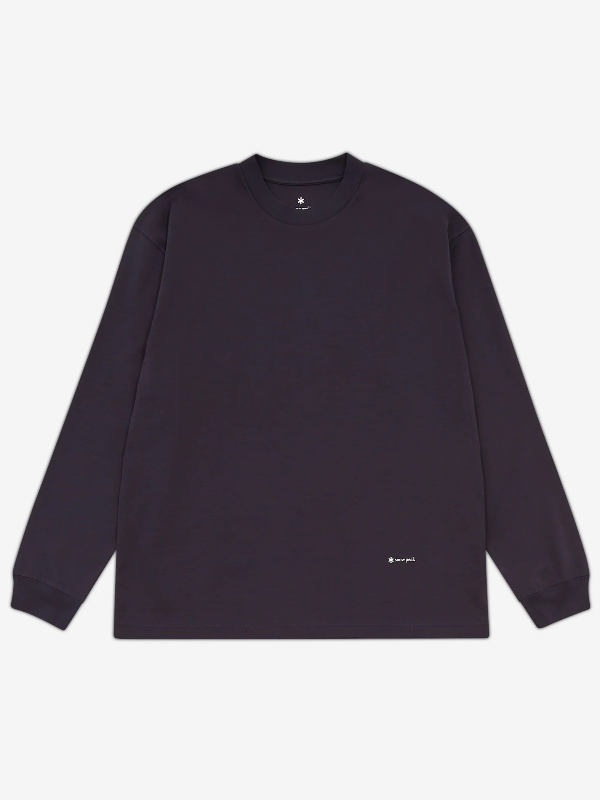 Snow Peak Organic Cotton Mercerized Border L/S T-Shirt - Blue Border