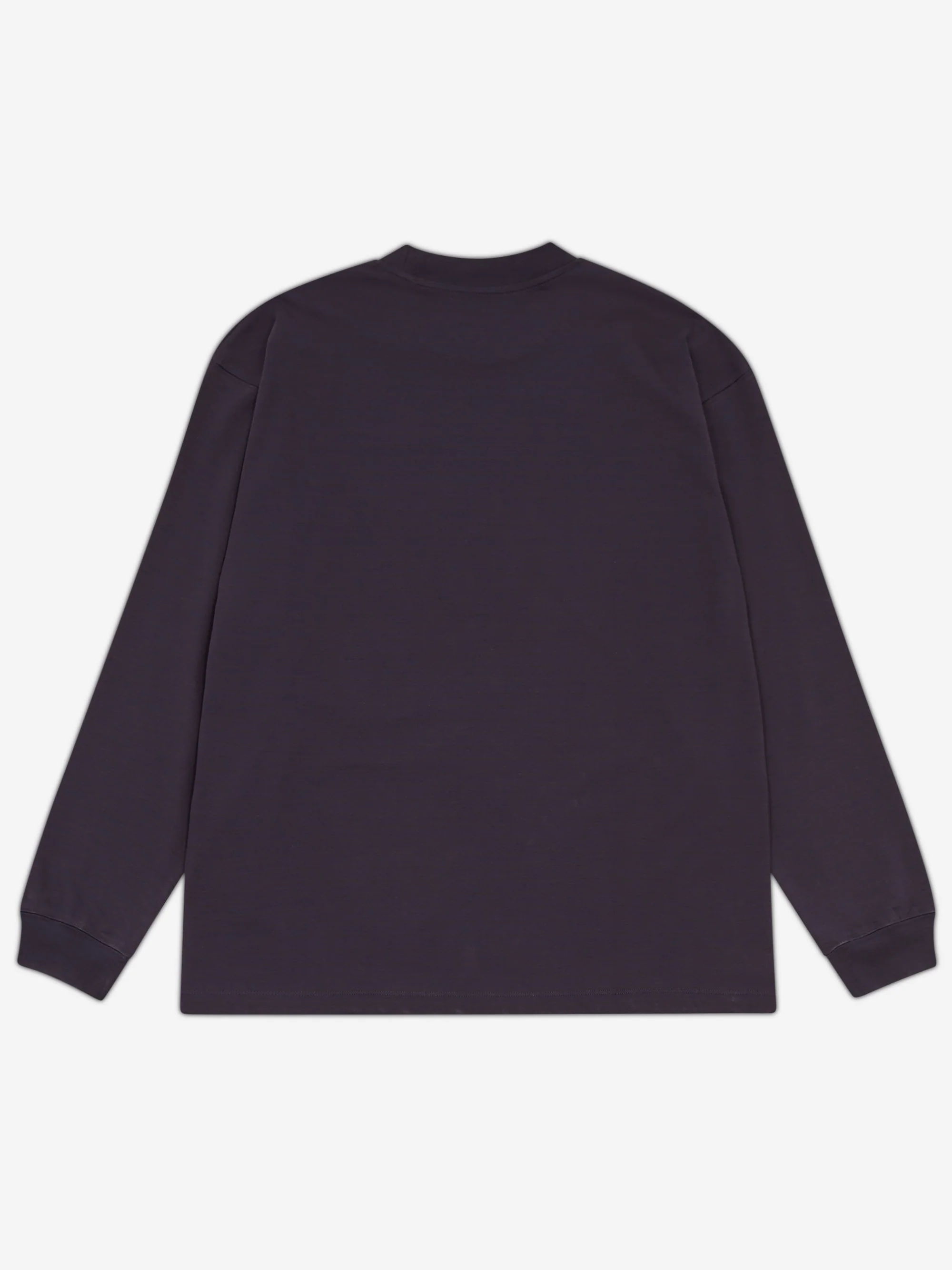 Snow Peak Organic Cotton Mercerized Border L/S T-Shirt - Blue Border - Image 5