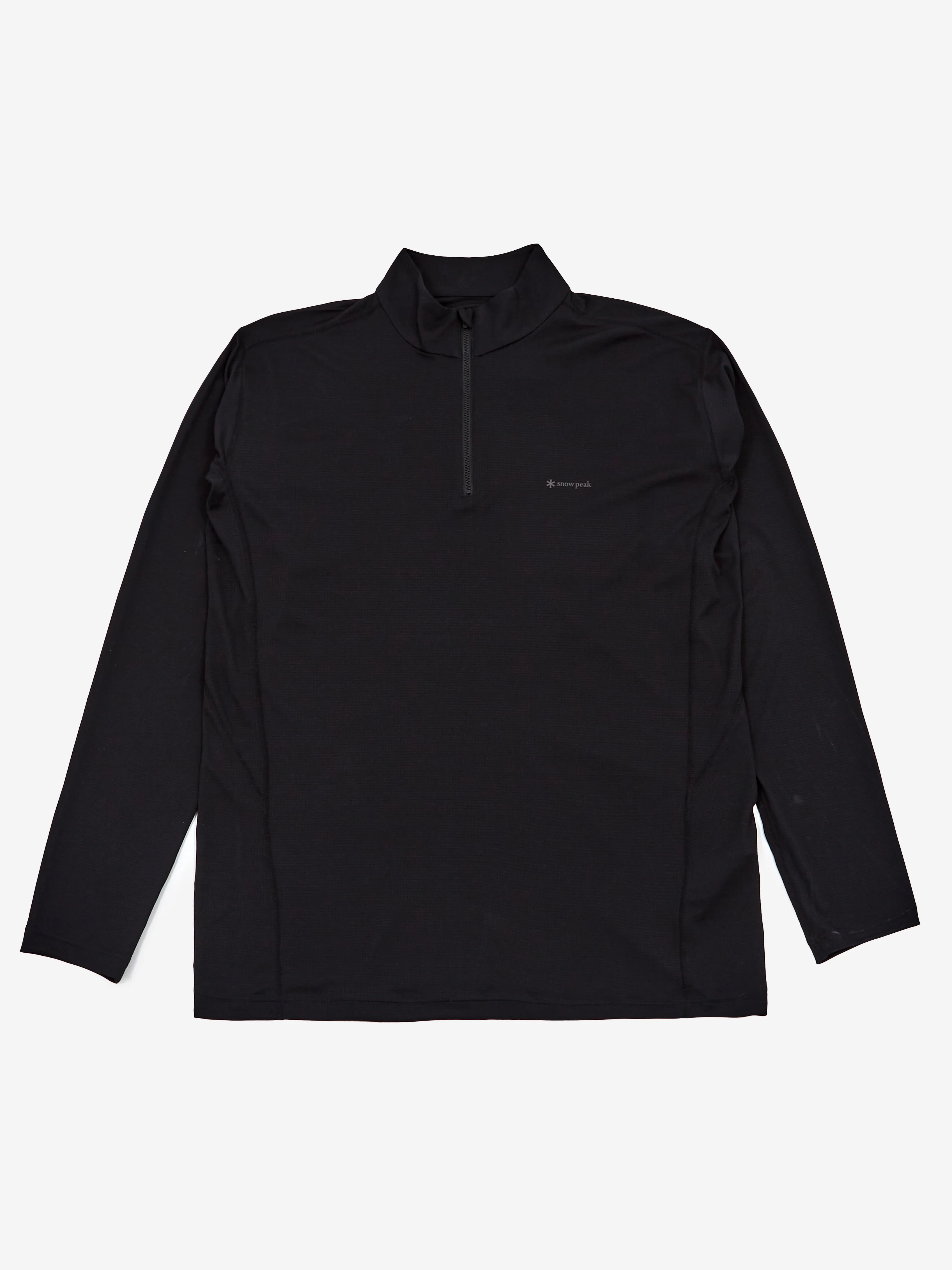 Snow Peak Pe Power Dry Half Zip Pullover - Black