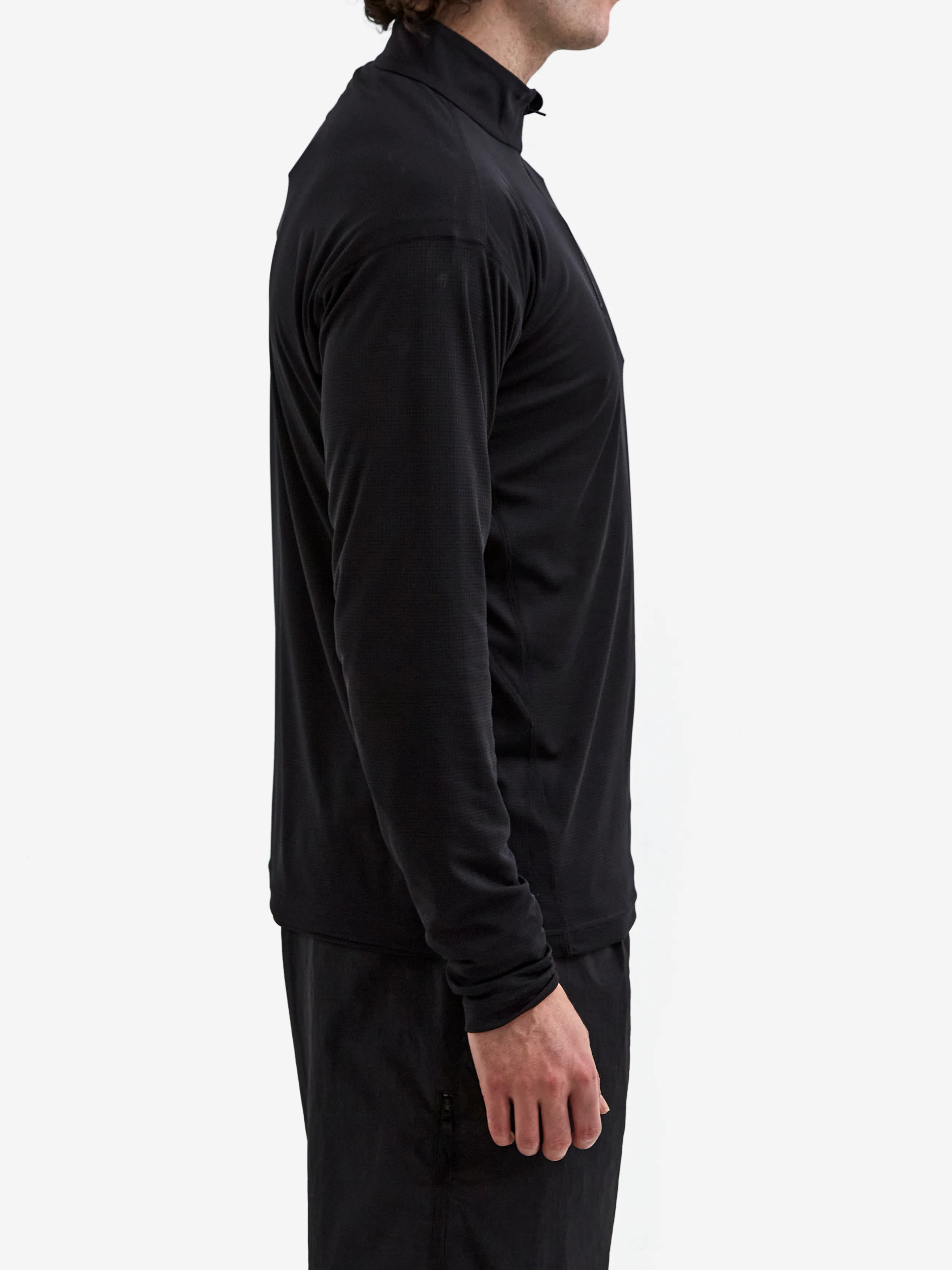 Snow Peak Pe Power Dry Half Zip Pullover - Black - Image 5