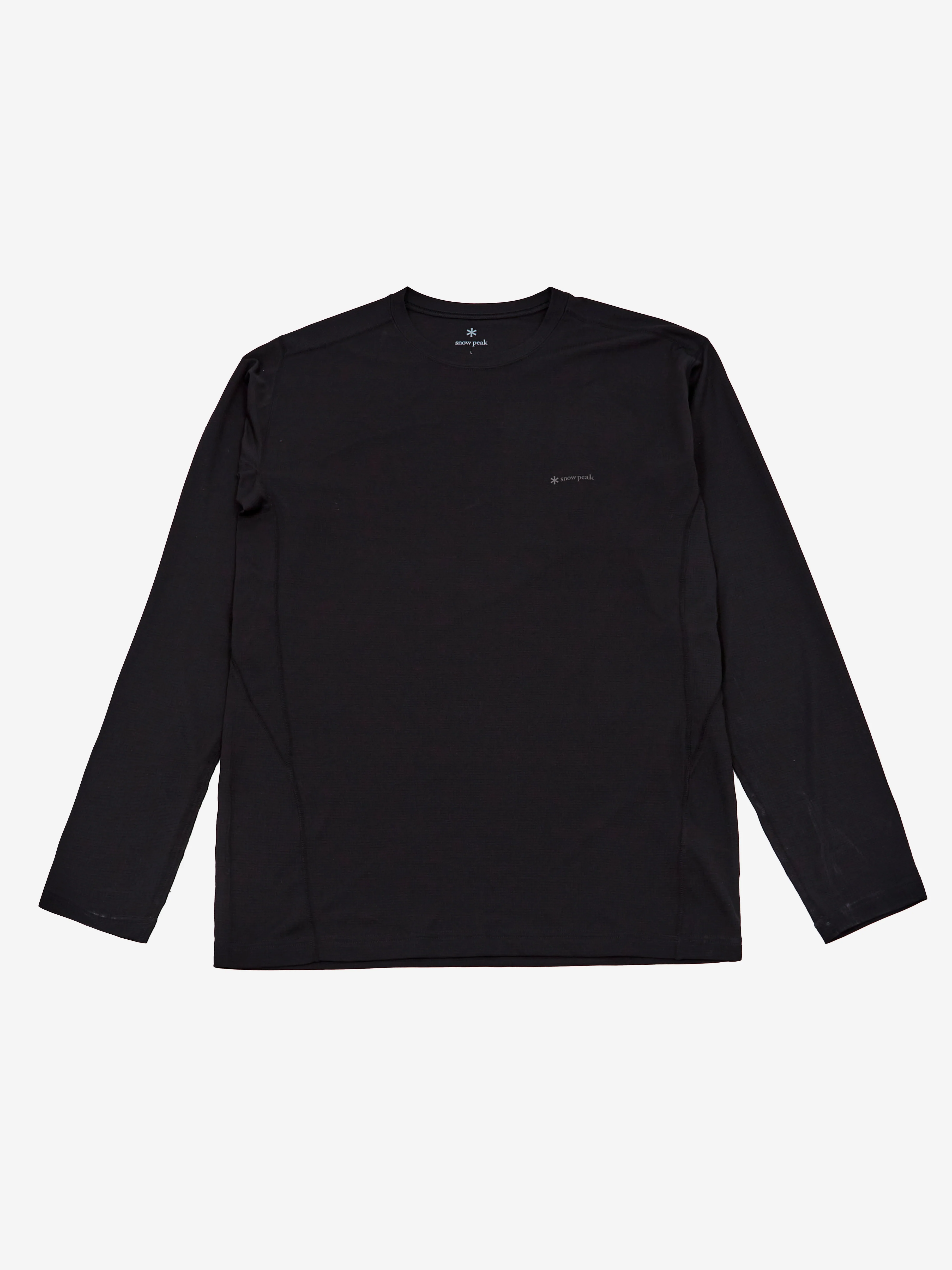Snow Peak Pe Power Dry Long Sleeve T-Shirt - Black