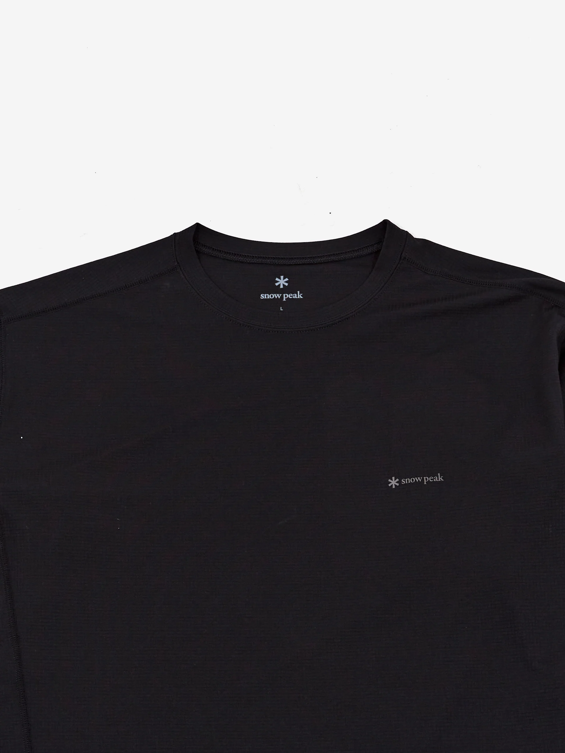 Snow Peak Pe Power Dry Long Sleeve T-Shirt - Black - Image 3