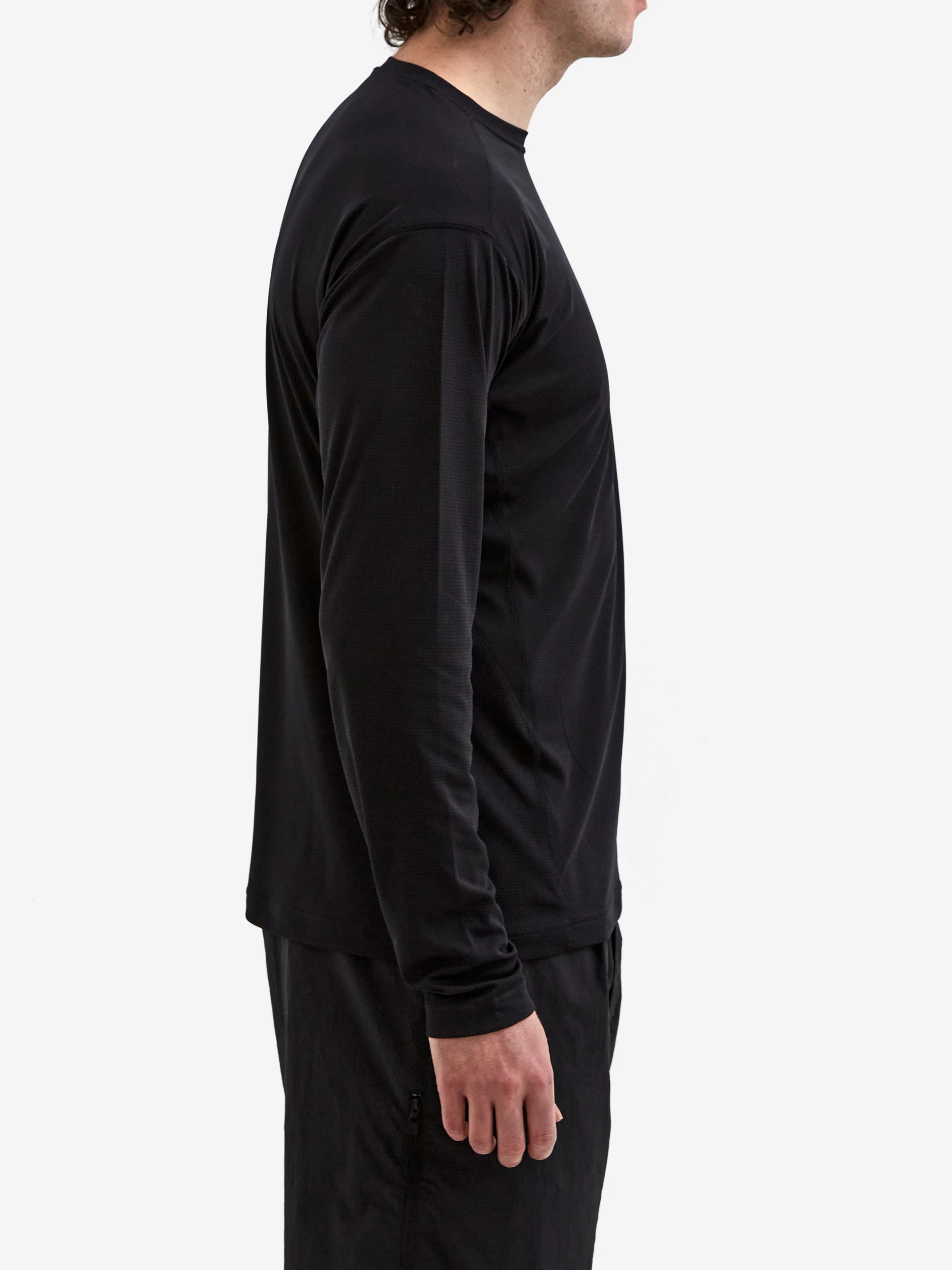 Snow Peak Pe Power Dry Long Sleeve T-Shirt - Black - Image 5