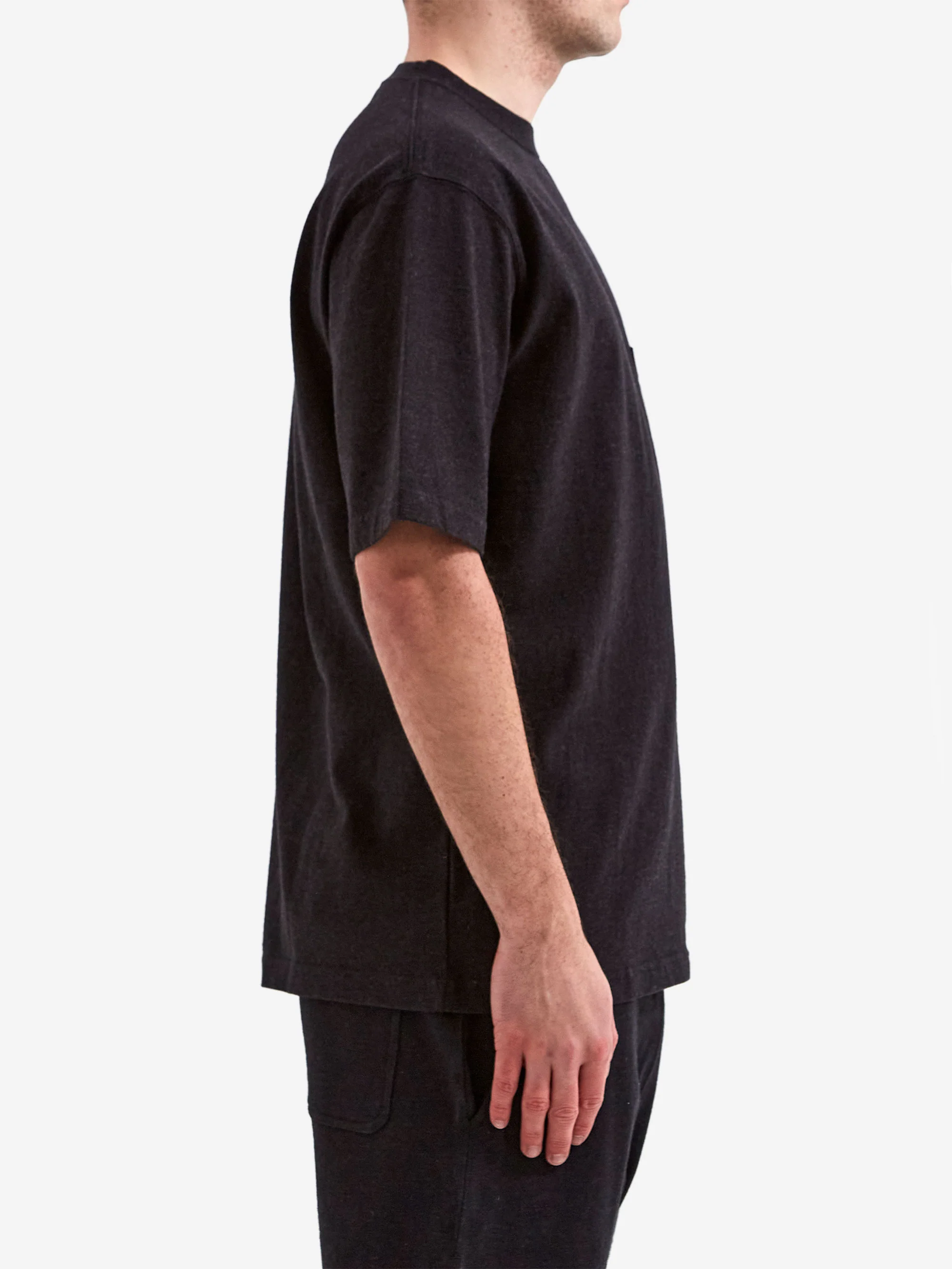 Snow Peak Recycled Cotton Heavy T-Shirt - Black - Image 5