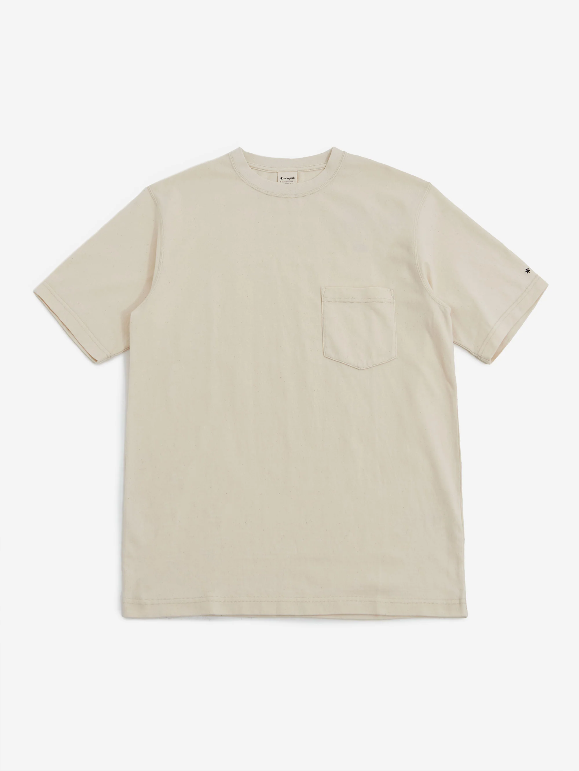 Snow Peak Recycled Cotton Heavy T-Shirt - Ecru