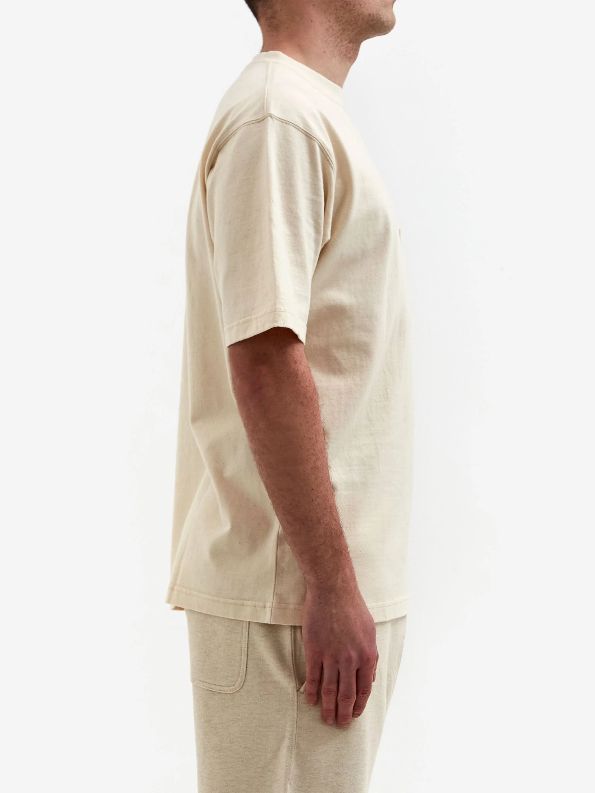 Snow Peak Recycled Cotton Heavy T-Shirt - Ecru - Image 5