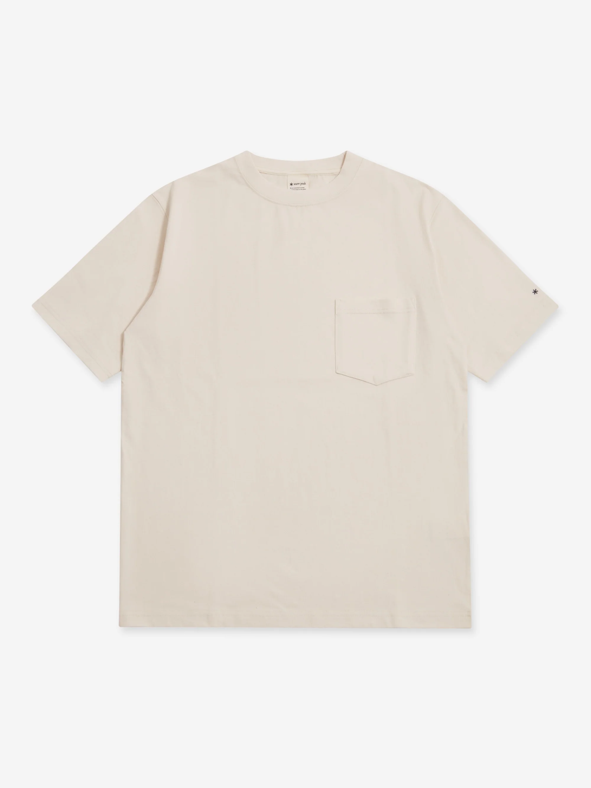 Snow Peak Recycled Cotton Heavy T-Shirt - Oatmeal