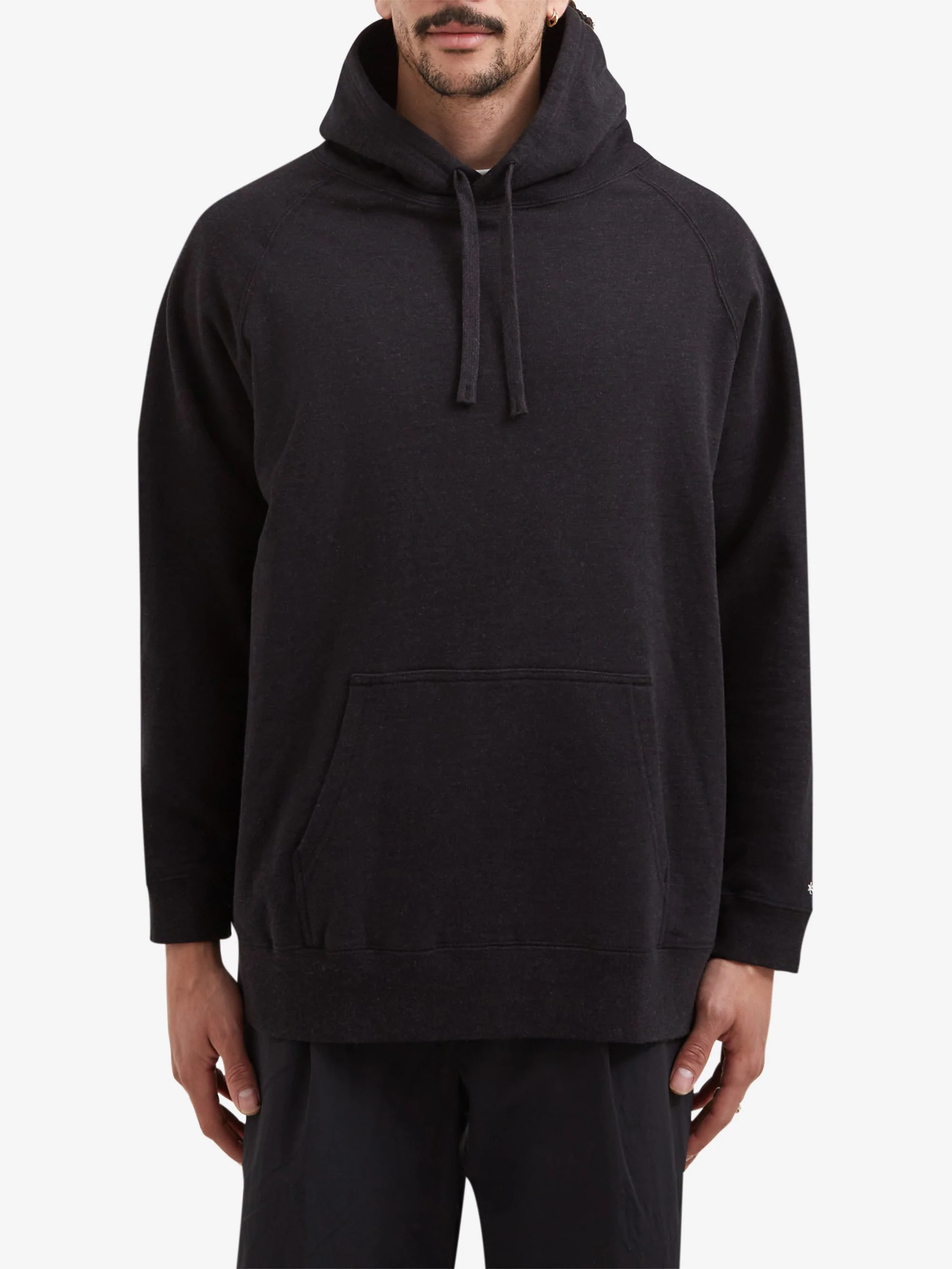 Snow Peak Recycled Cotton Hoodie - Black - Image 2
