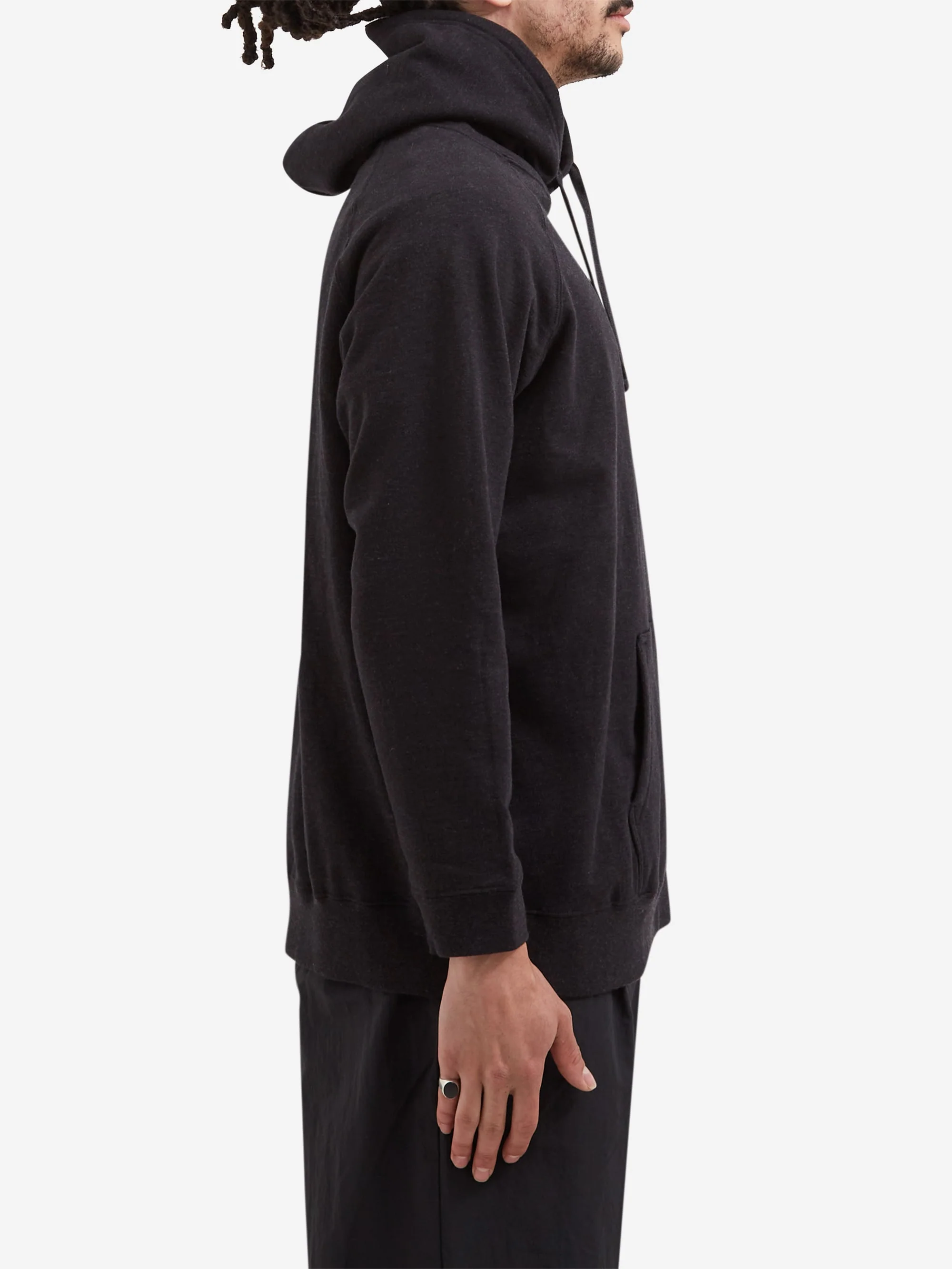 Snow Peak Recycled Cotton Hoodie - Black - Image 5
