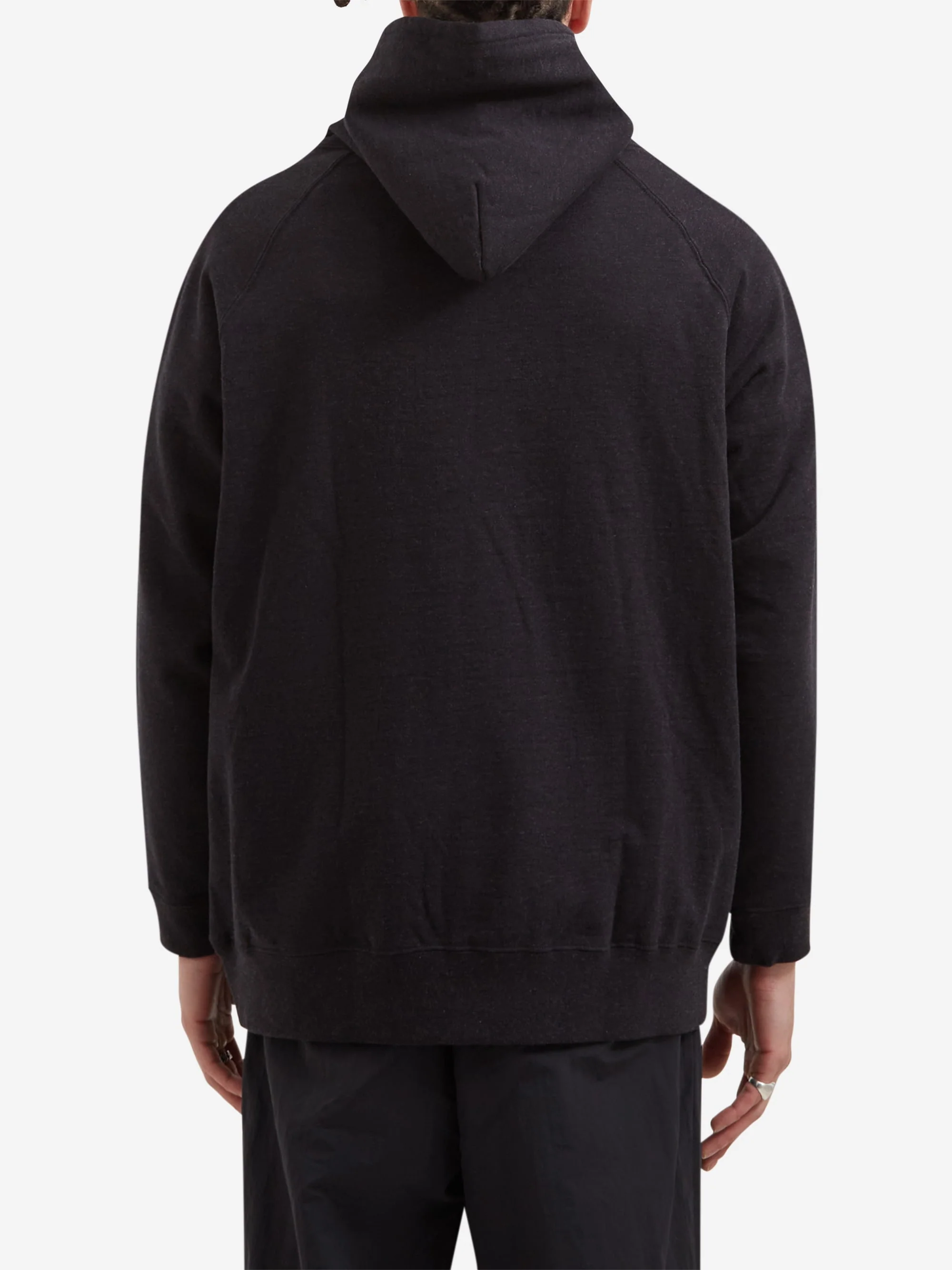 Snow Peak Recycled Cotton Hoodie - Black - Image 6