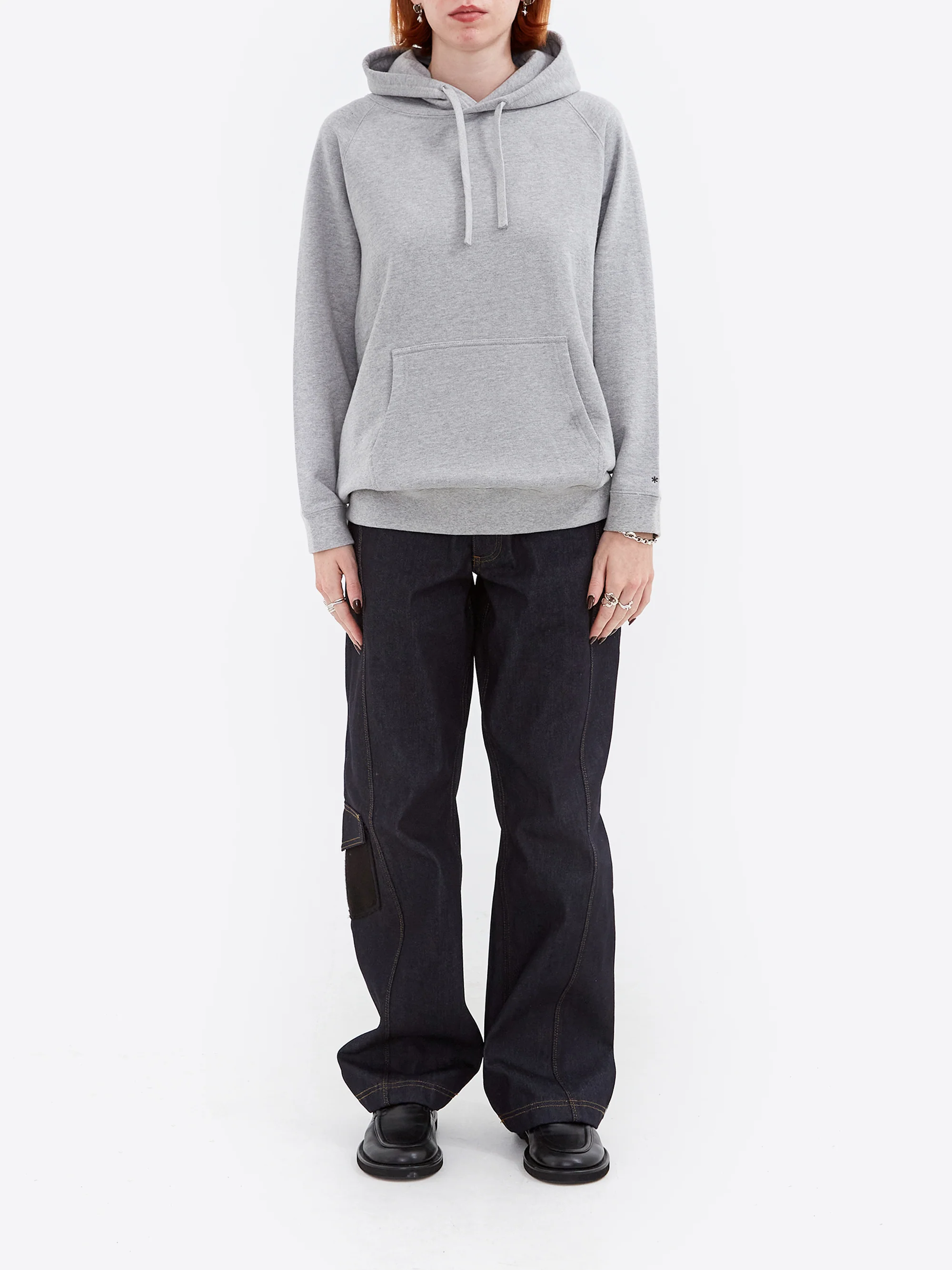 Snow Peak Recycled Cotton Pullover Hoodie W - M.Grey - Image 4