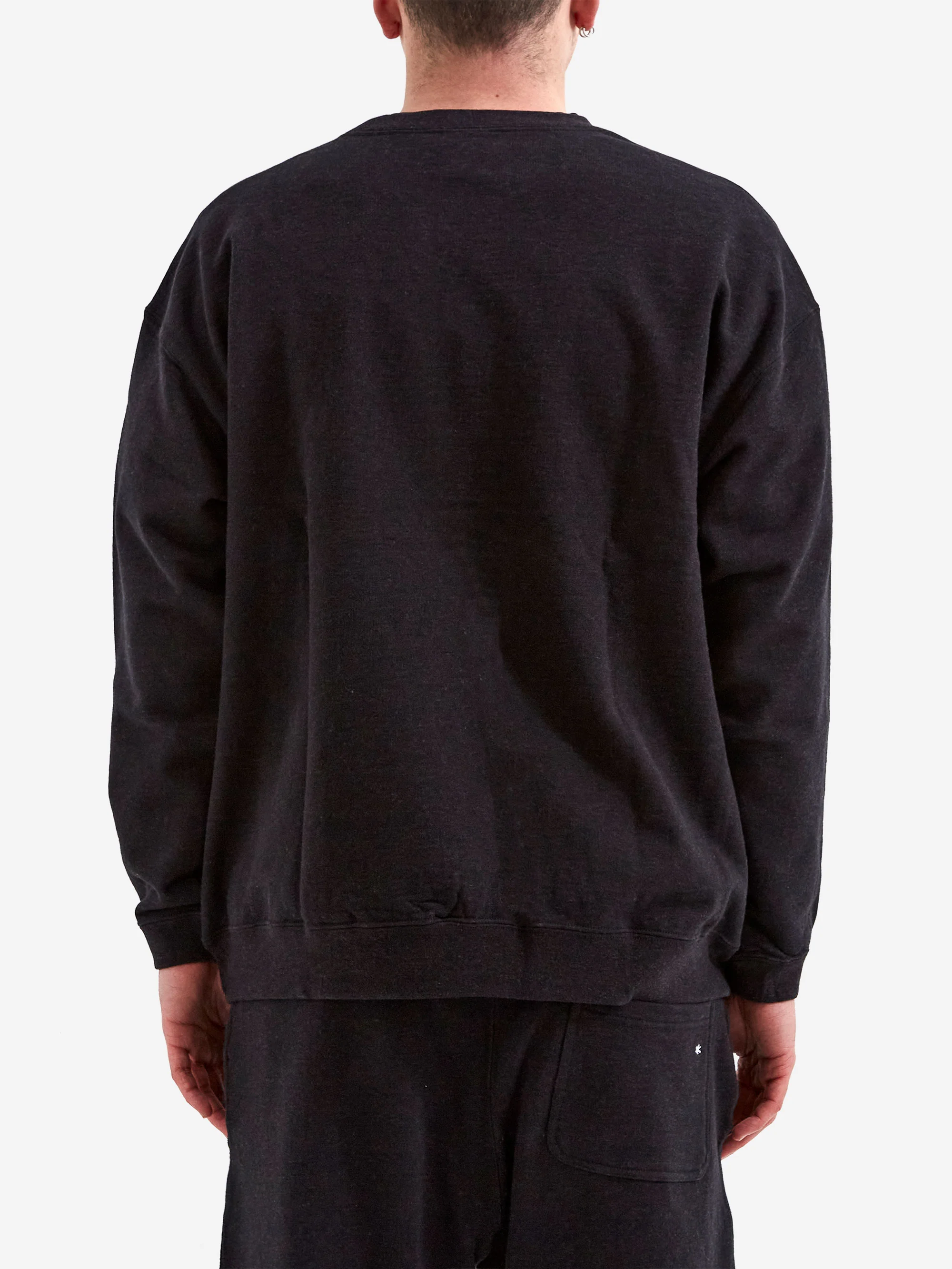 Snow Peak Recycled Cotton Sweat Crewneck - Black - Image 6