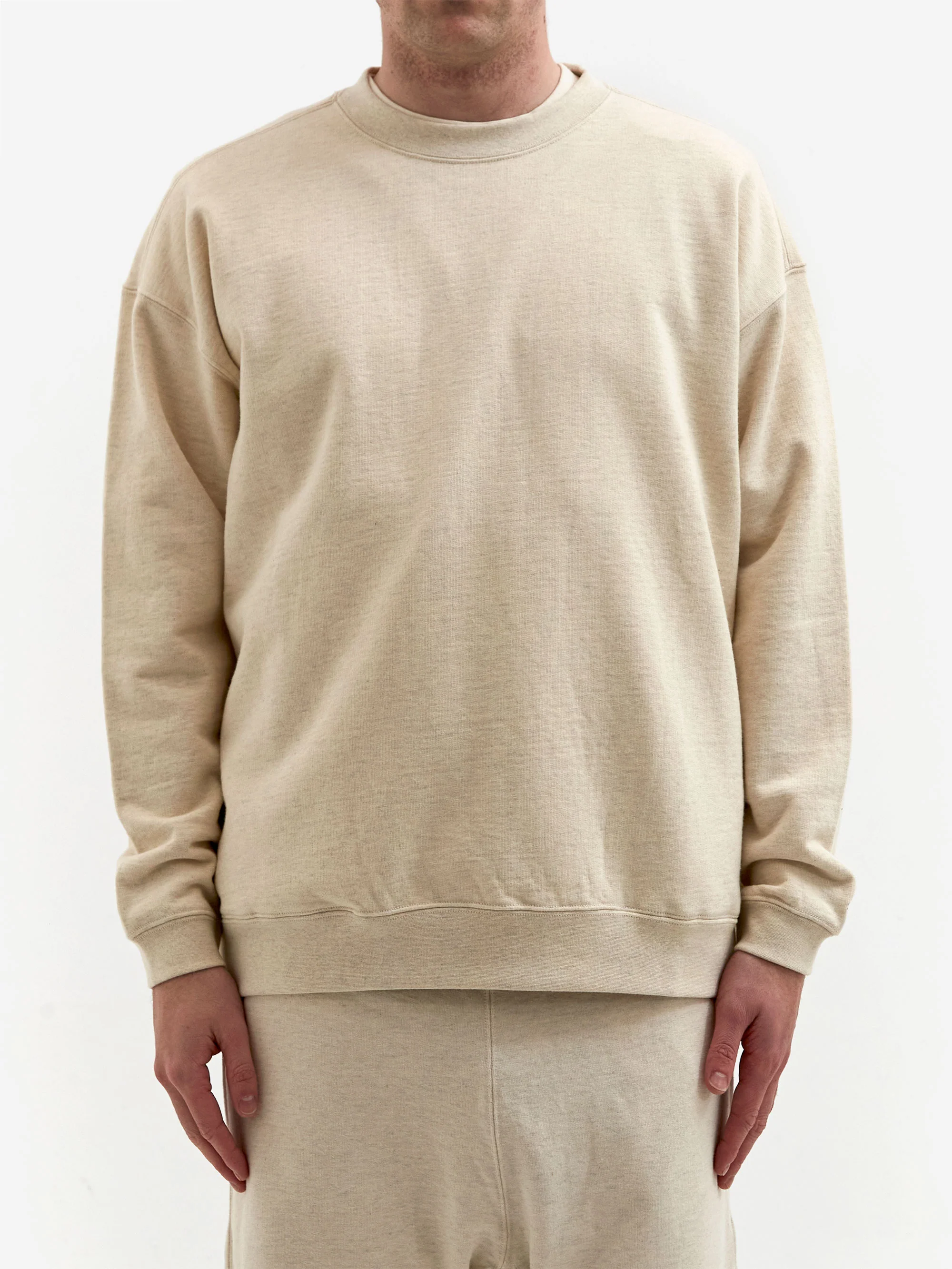 Snow Peak Recycled Cotton Sweat Crewneck - Oatmeal - Image 2