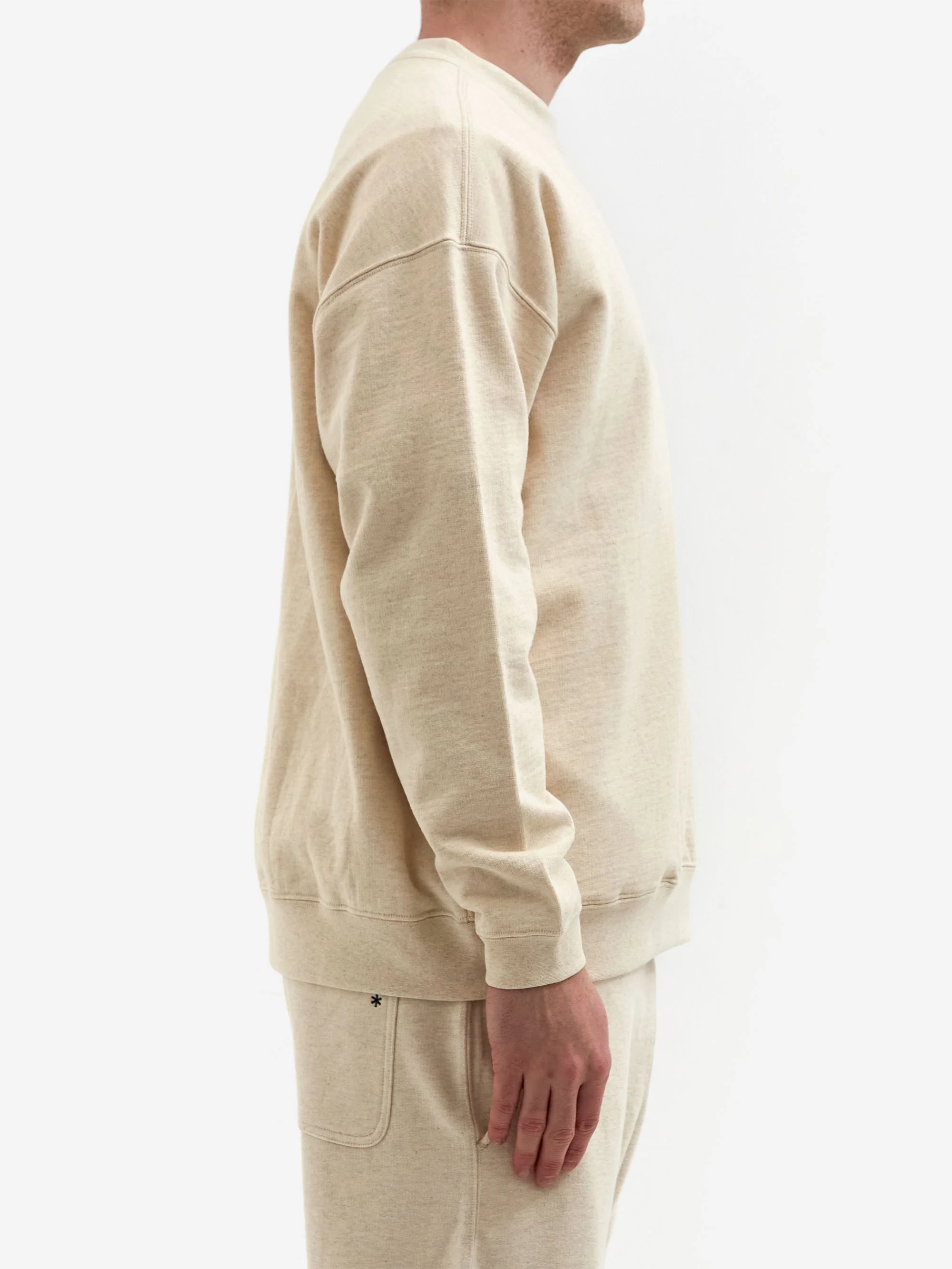 Snow Peak Recycled Cotton Sweat Crewneck - Oatmeal - Image 5