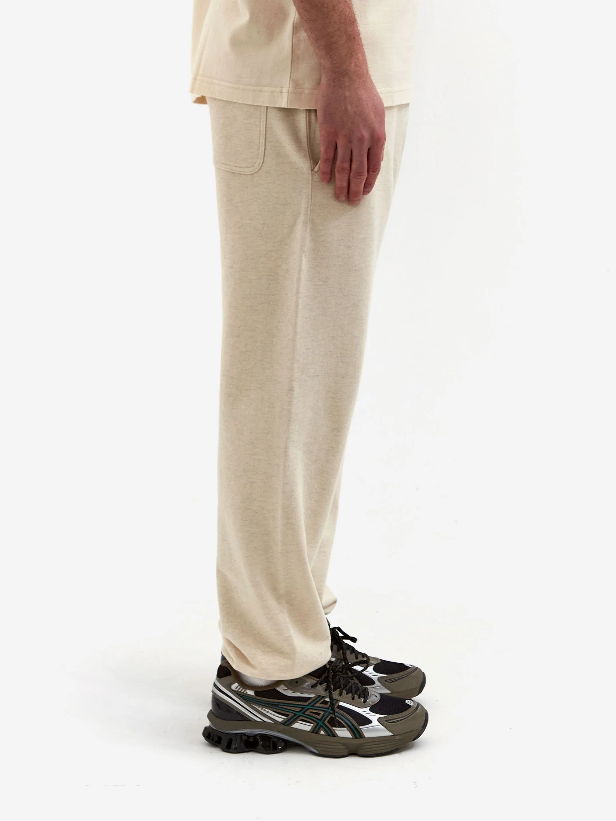 Snow Peak Recycled Cotton Sweat Pants - Oatmeal - Image 5