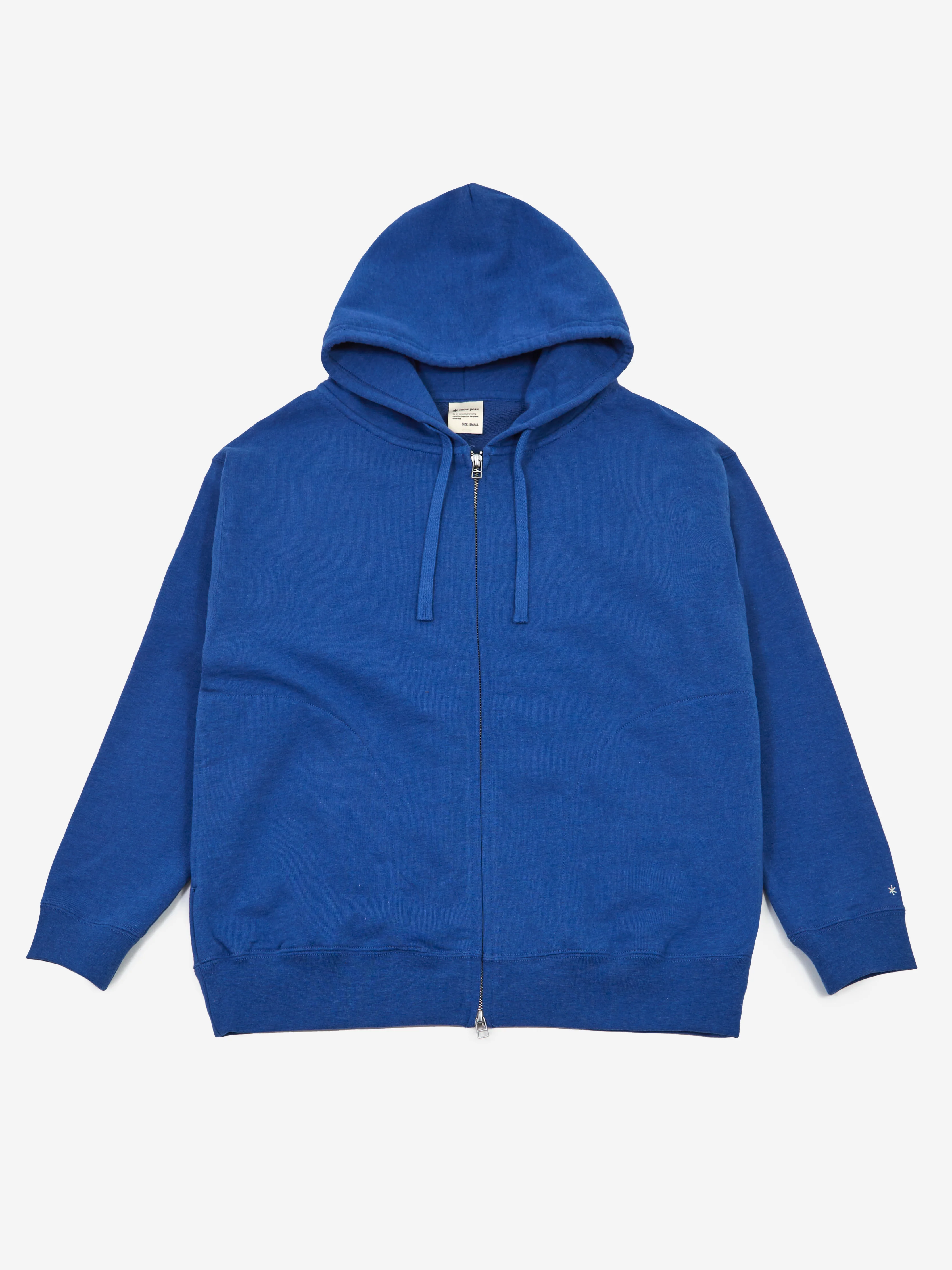 Snow Peak Recycled Cotton Zip Up Parka - Blue - Image 5
