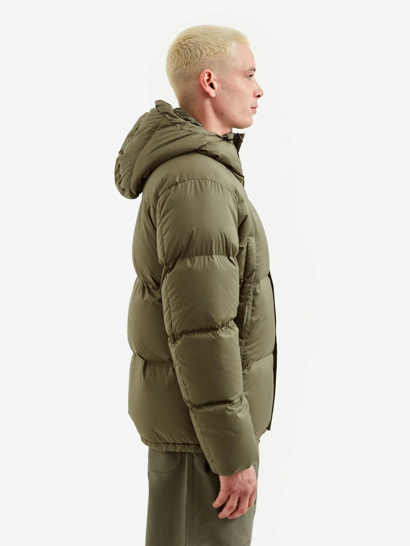 Snow Peak Recycled Light Down Jacket - Olive - Image 9