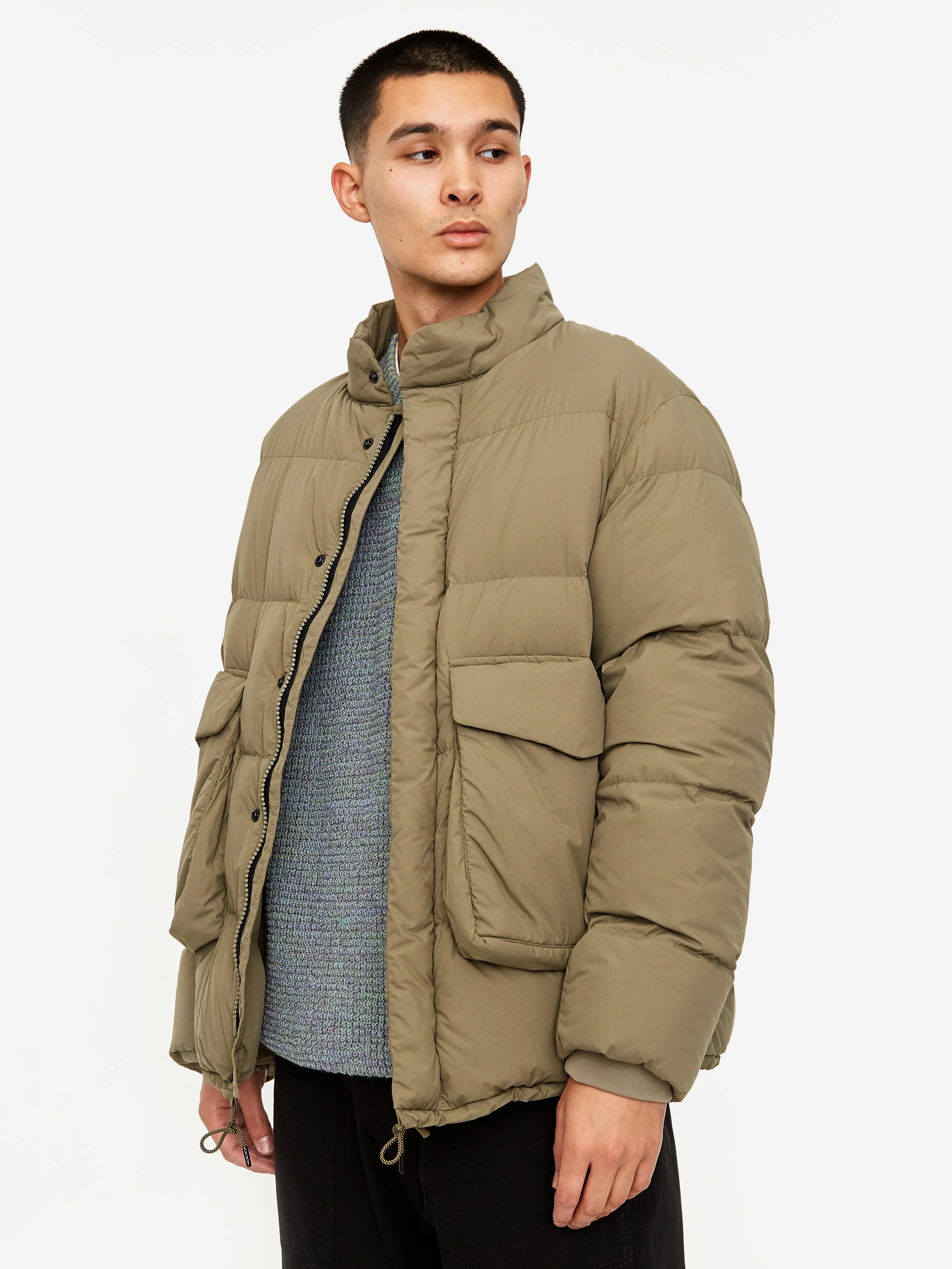 Snow Peak Recycled Nylon Ripstop Down Jacket - Beige - Image 7