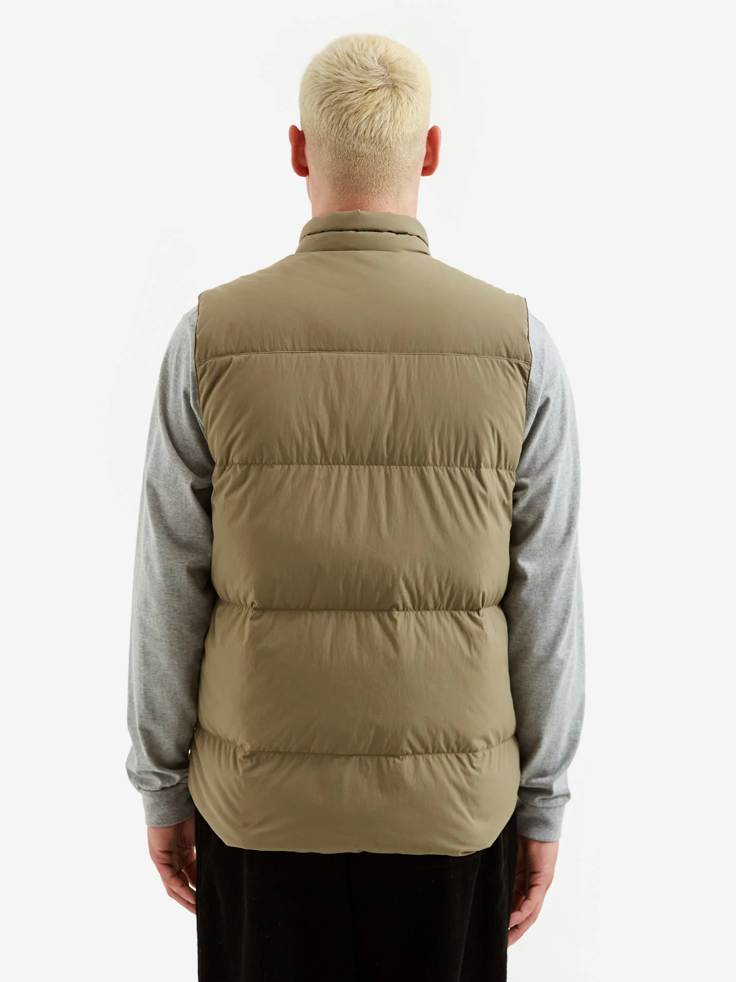 Snow Peak Recycled Nylon Ripstop Down Vest - Beige - Image 10