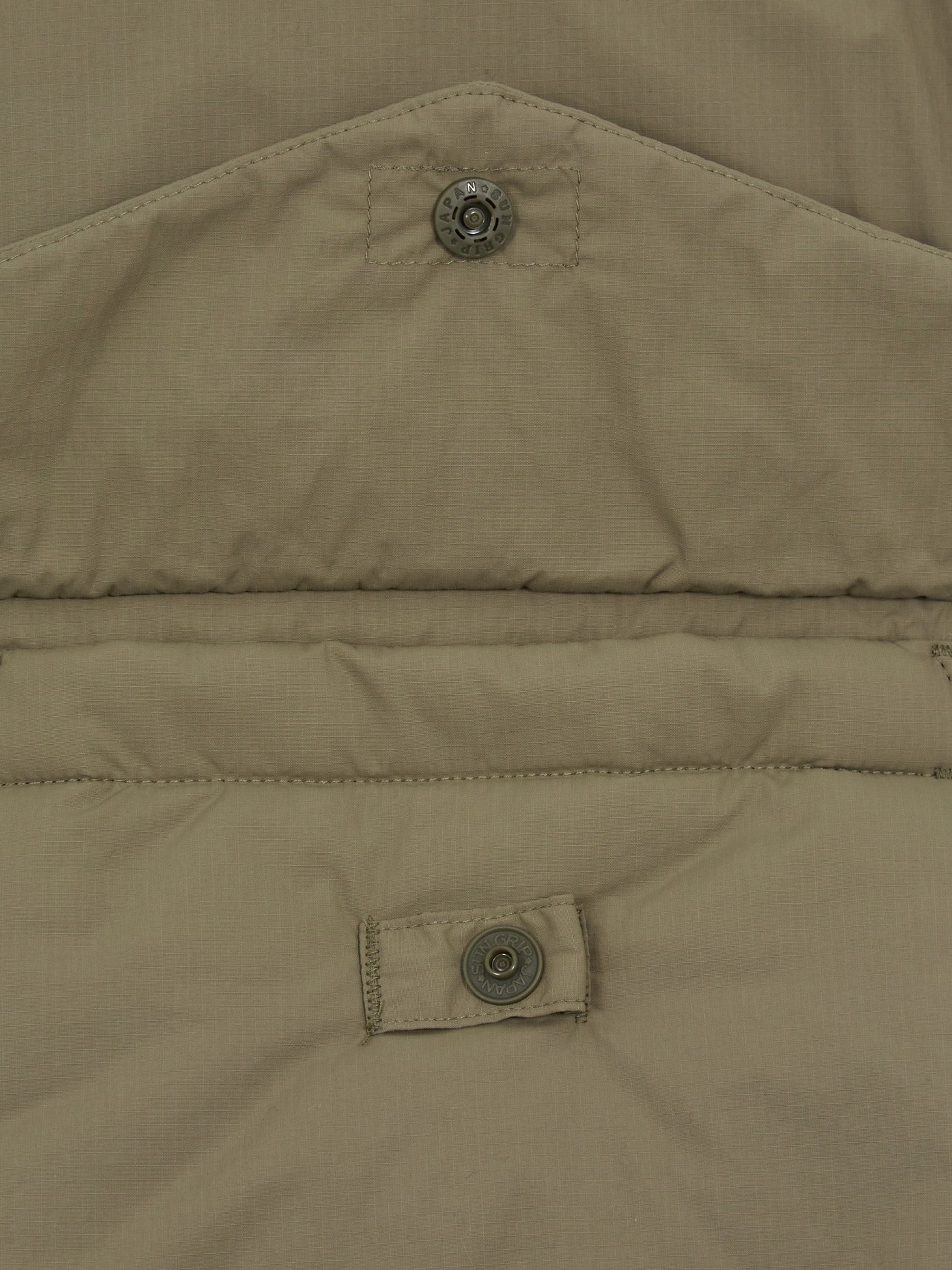 Snow Peak Recycled Nylon Ripstop Down Vest - Beige - Image 5