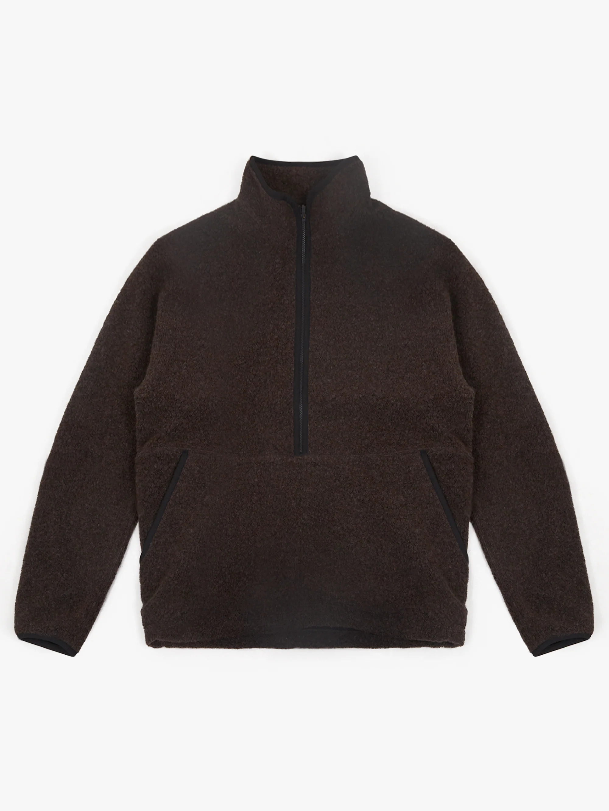 Snow Peak Recycled Wool Boa Pullover W - Dark Brown