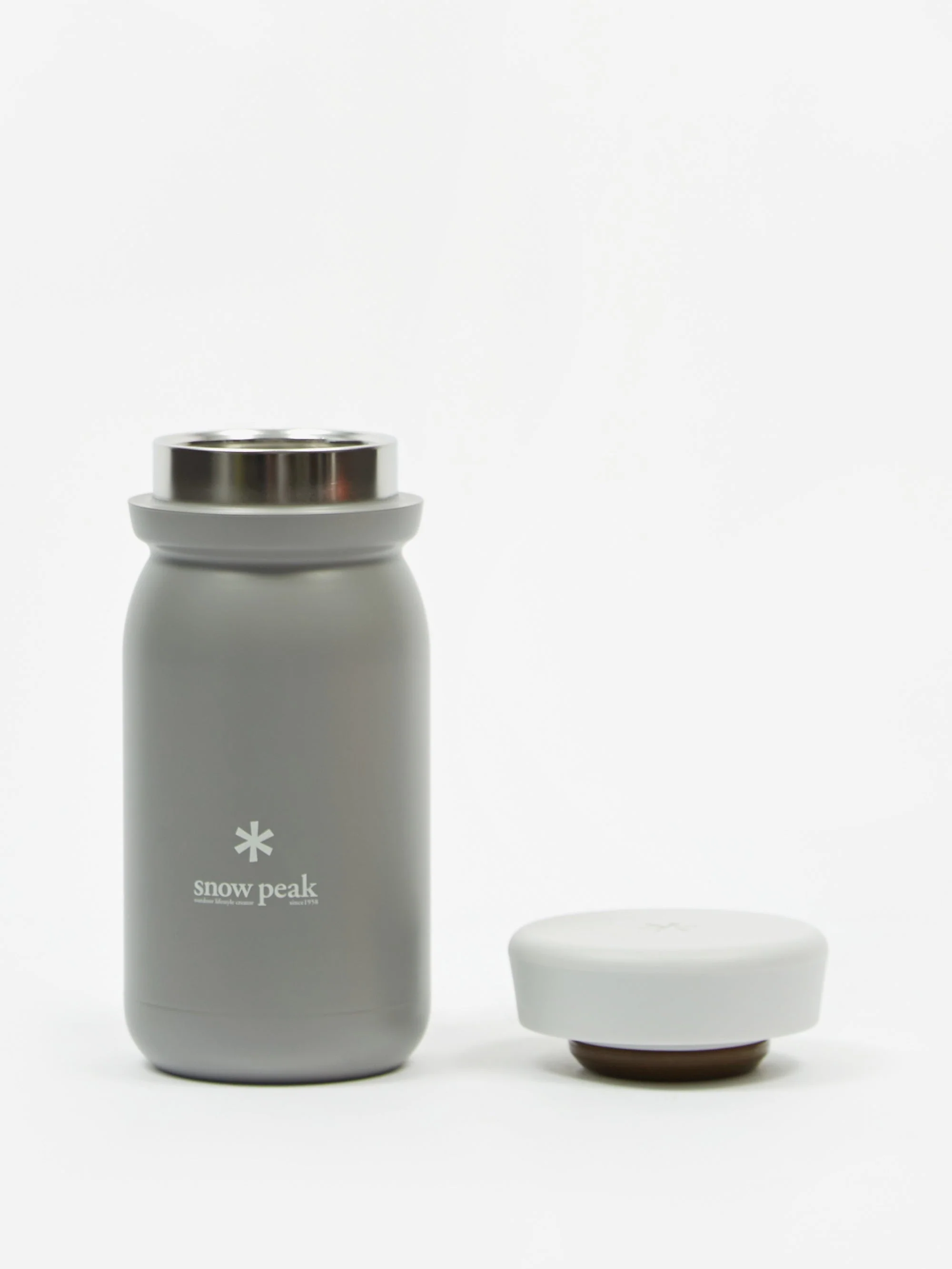 Snow Peak Stainless steel Vacuum bottle M350 - Grey - Image 5