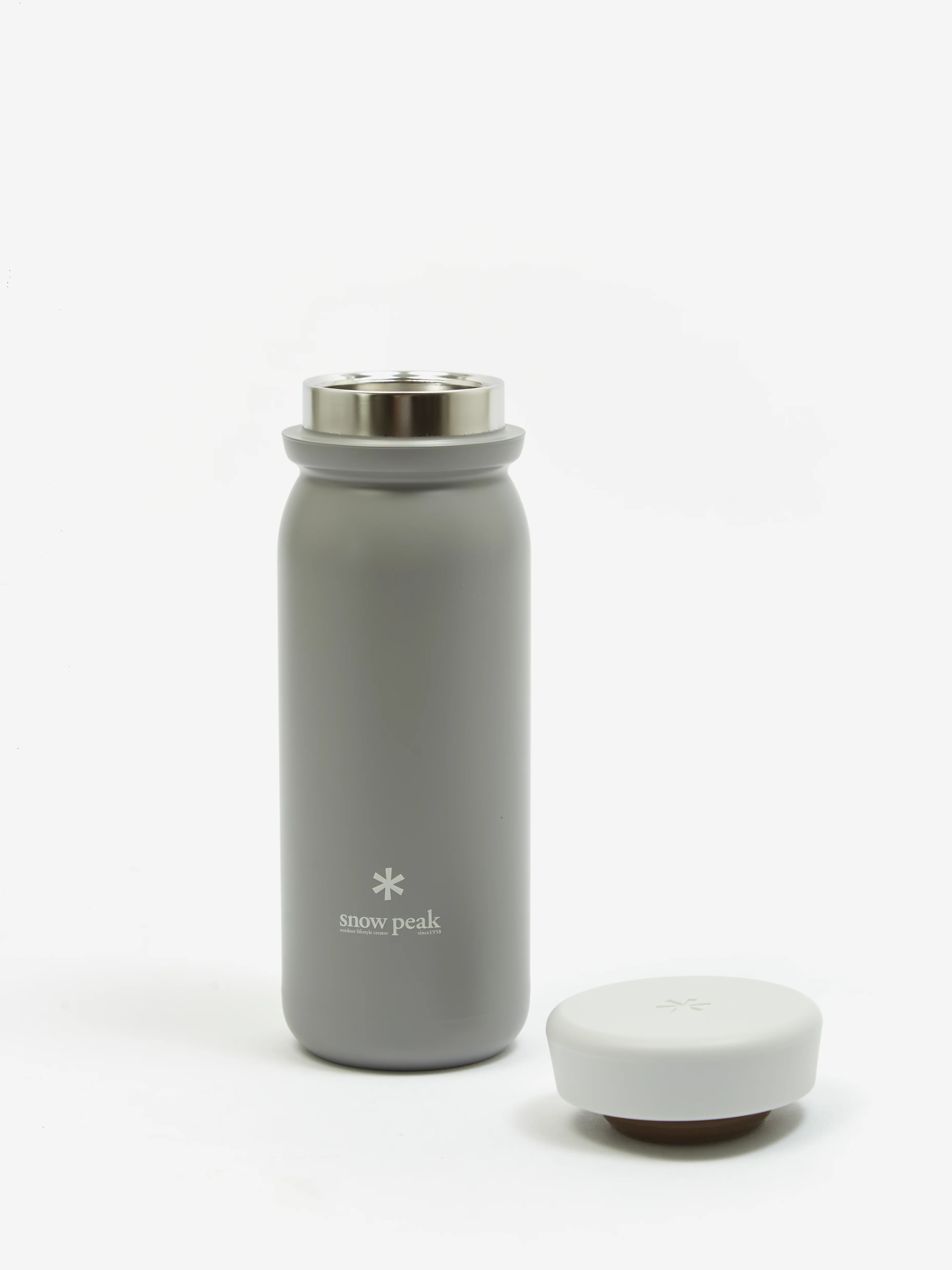 Snow Peak Stainless Vacuum Bottle Milk 500 Redclay - Ash - Image 2