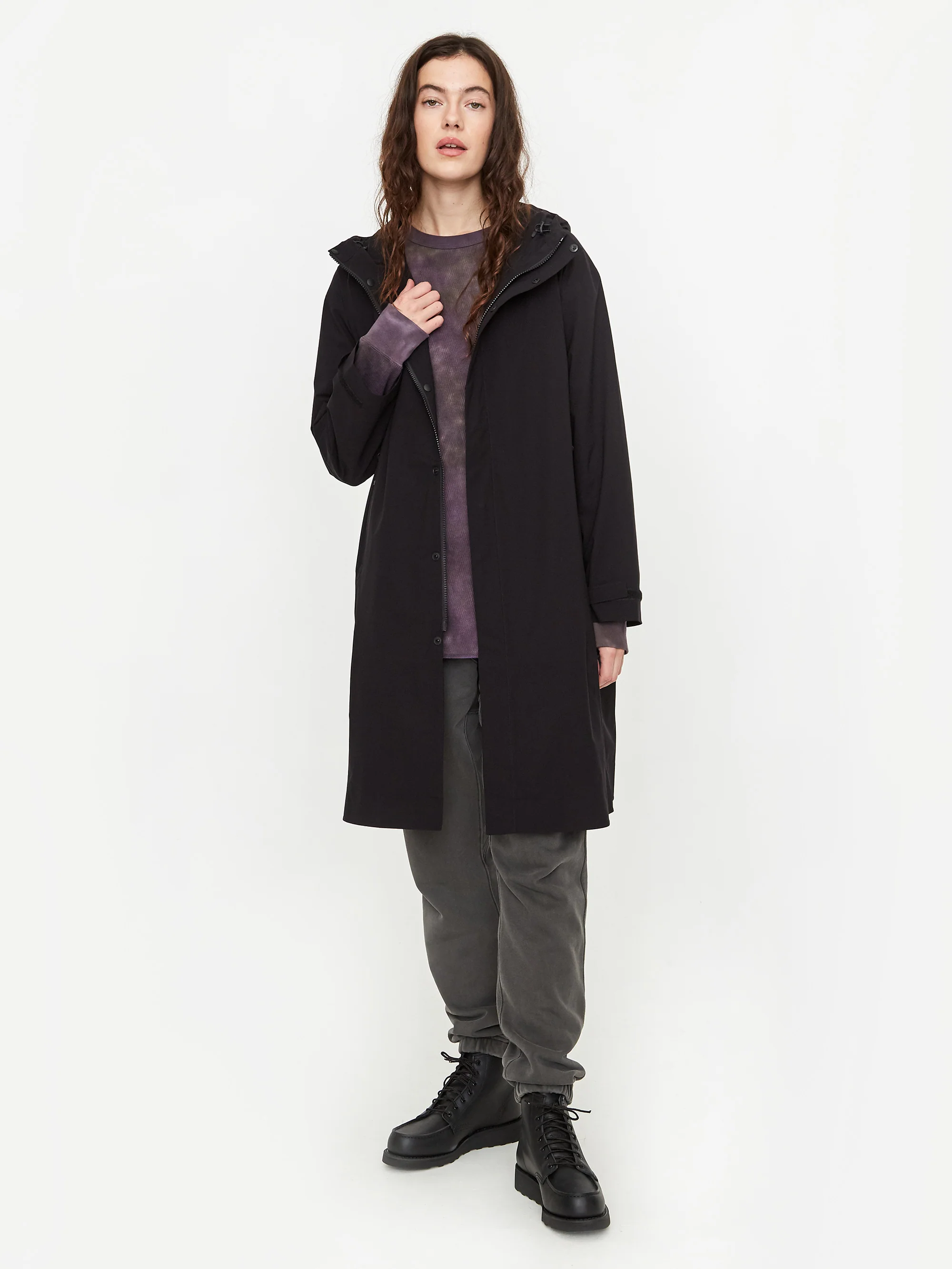 Snow Peak Stretch 2L Coat - Black - Image 3