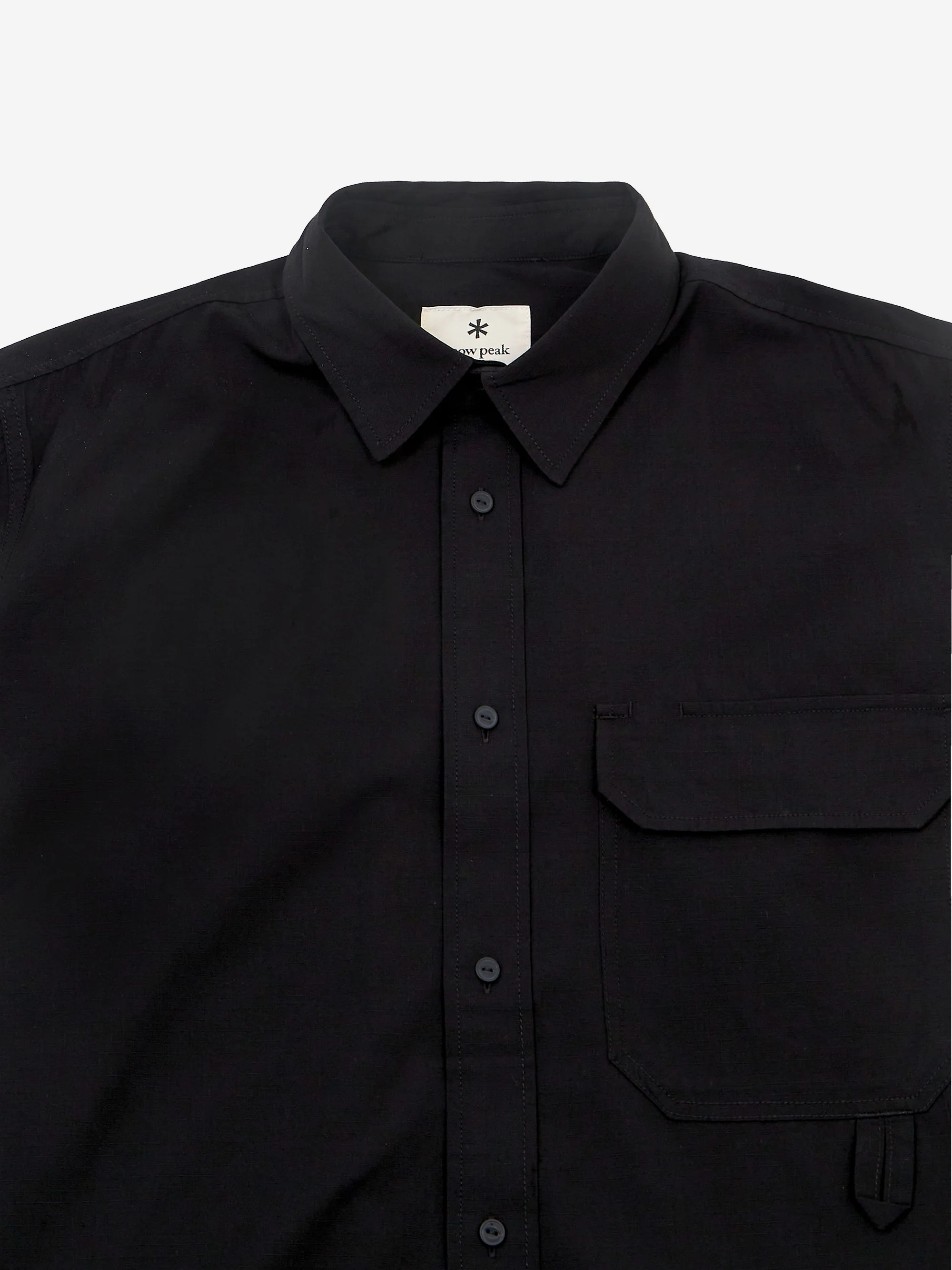 Snow Peak TAKIBI Light Ripstop Shirt - Black - Image 3