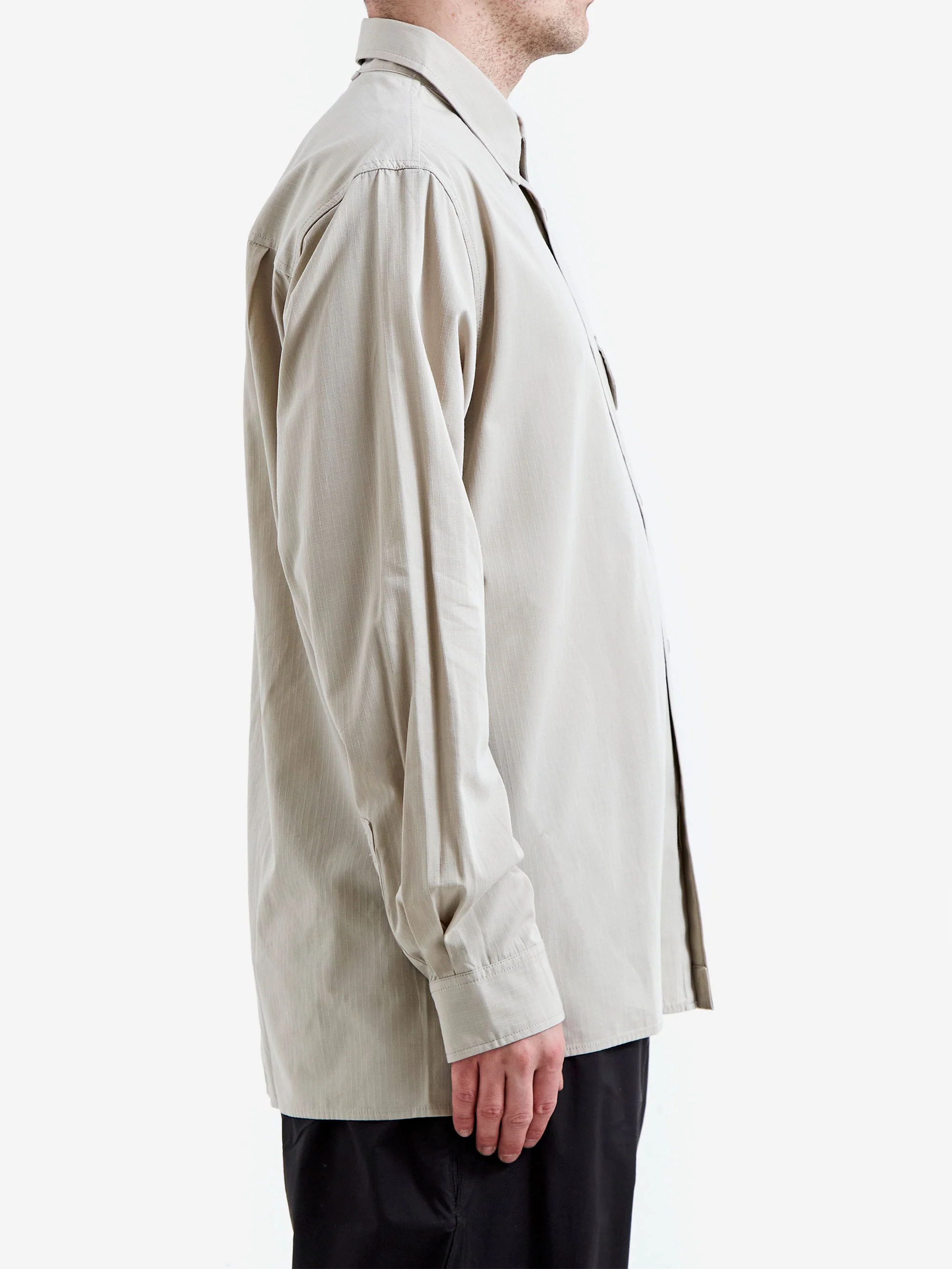 Snow Peak TAKIBI Light Ripstop Shirt - Ivory - Image 4