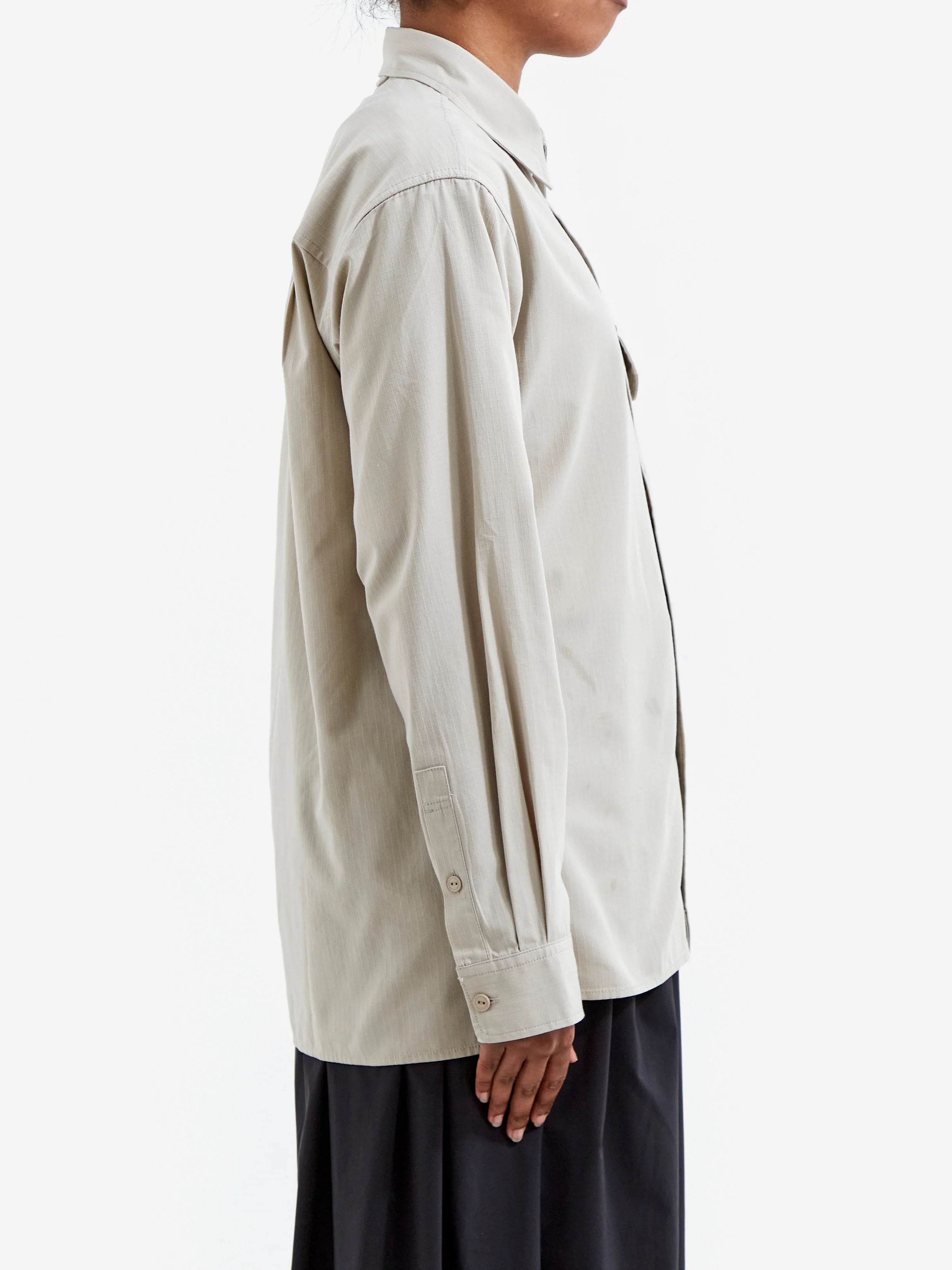 Snow Peak TAKIBI Light Ripstop Shirt W - Ivory - Image 2
