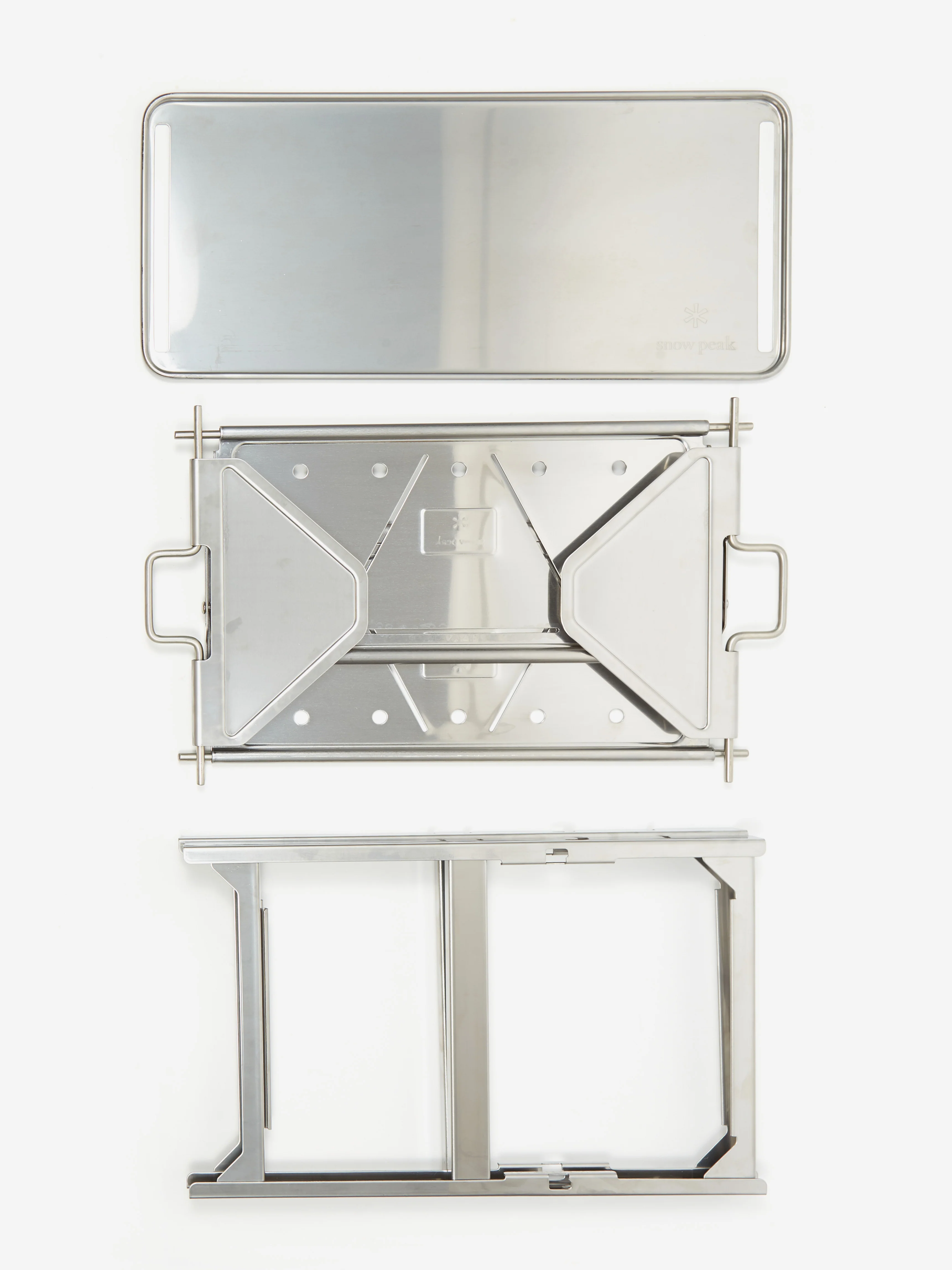 Snow Peak Takibi Solo Fire Pit And Grill - Silver - Image 8