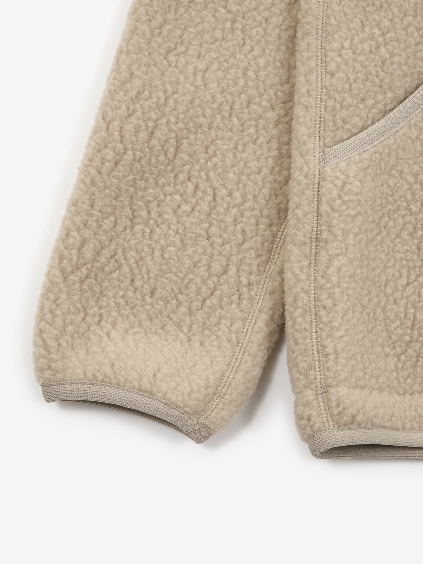 Snow Peak Thermal Boa Fleece Jacket - Beige - Image 6