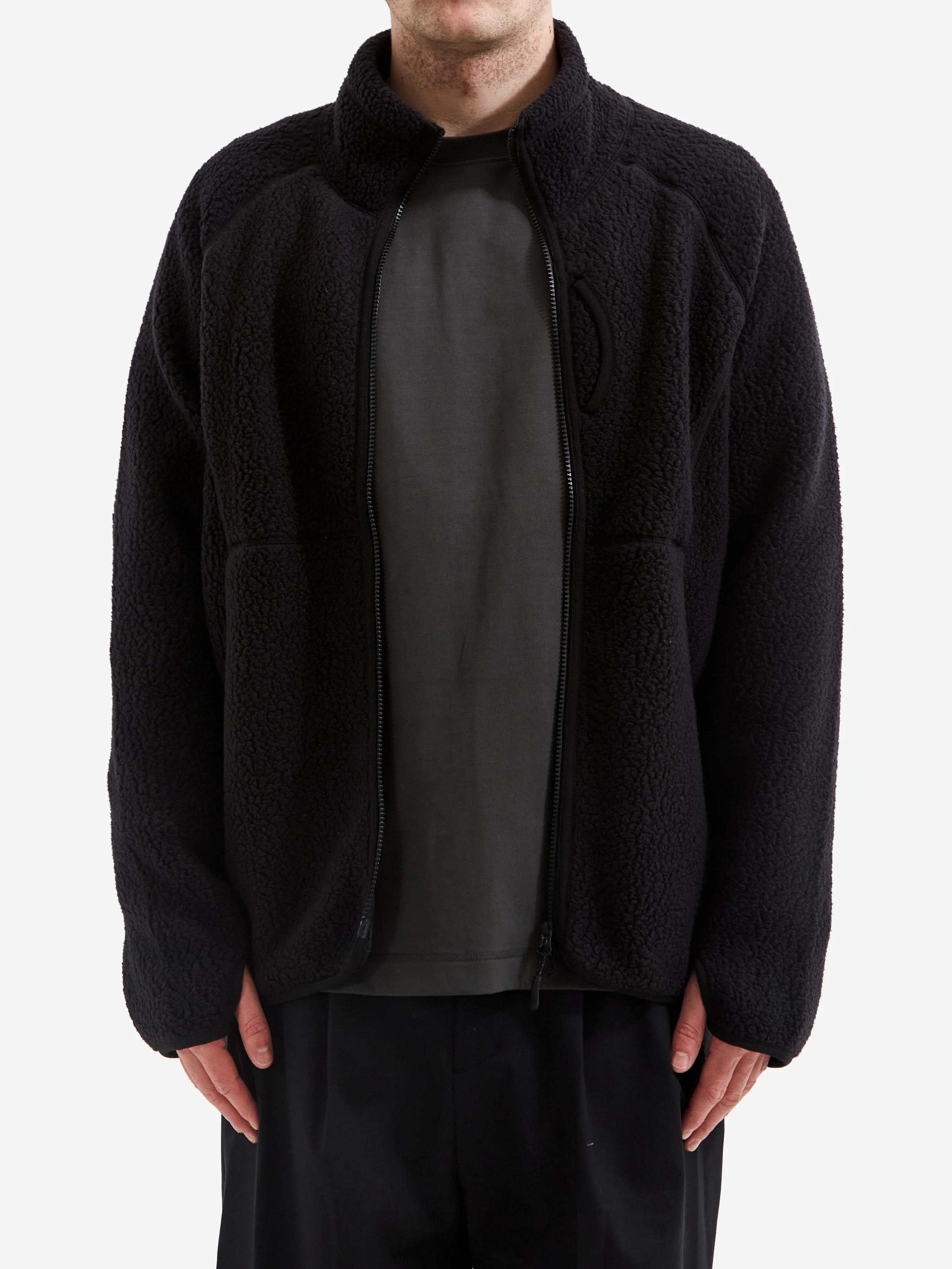Snow Peak Thermal Boa Fleece Jacket - Black - Image 2