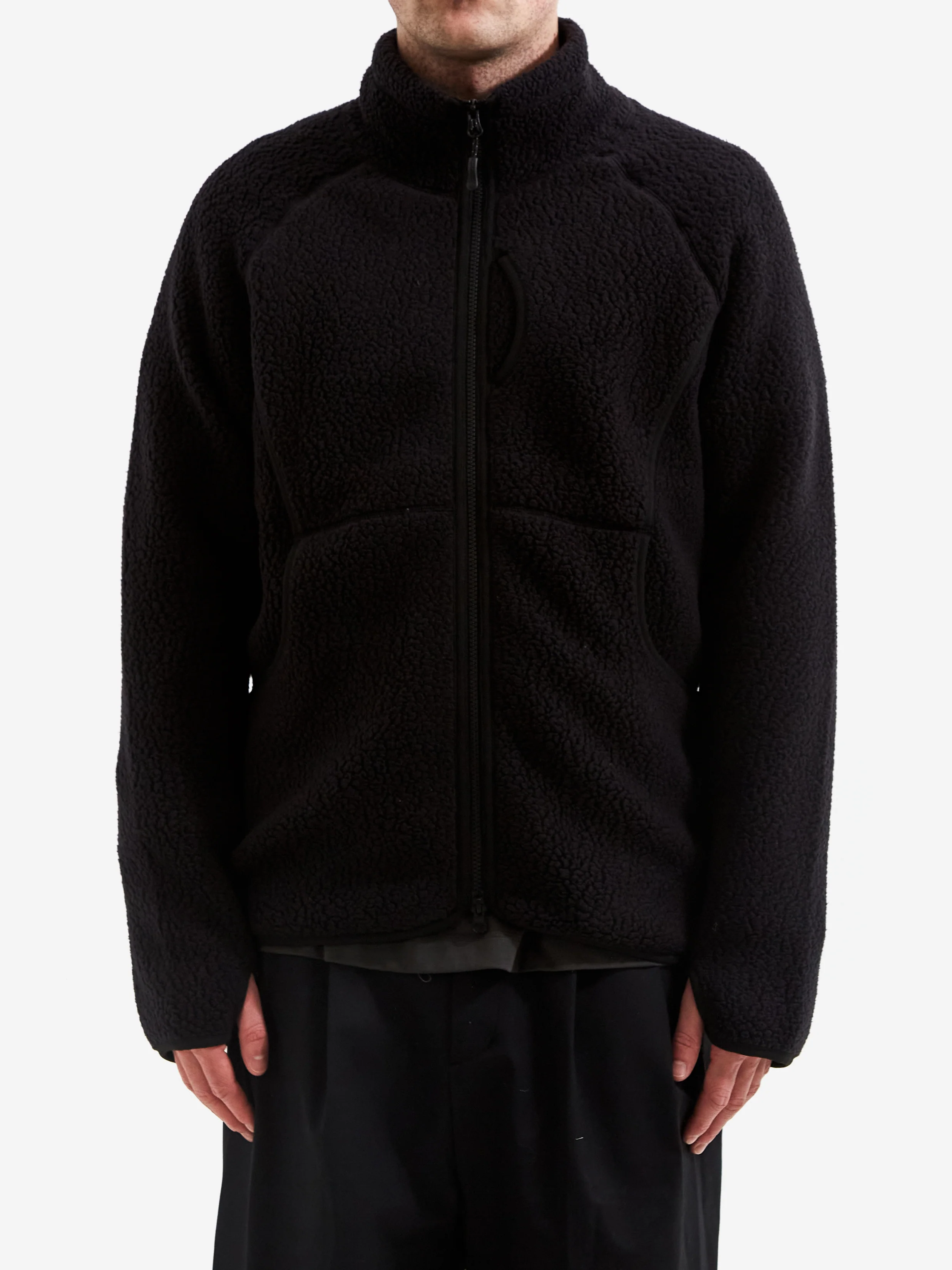 Snow Peak Thermal Boa Fleece Jacket - Black - Image 5
