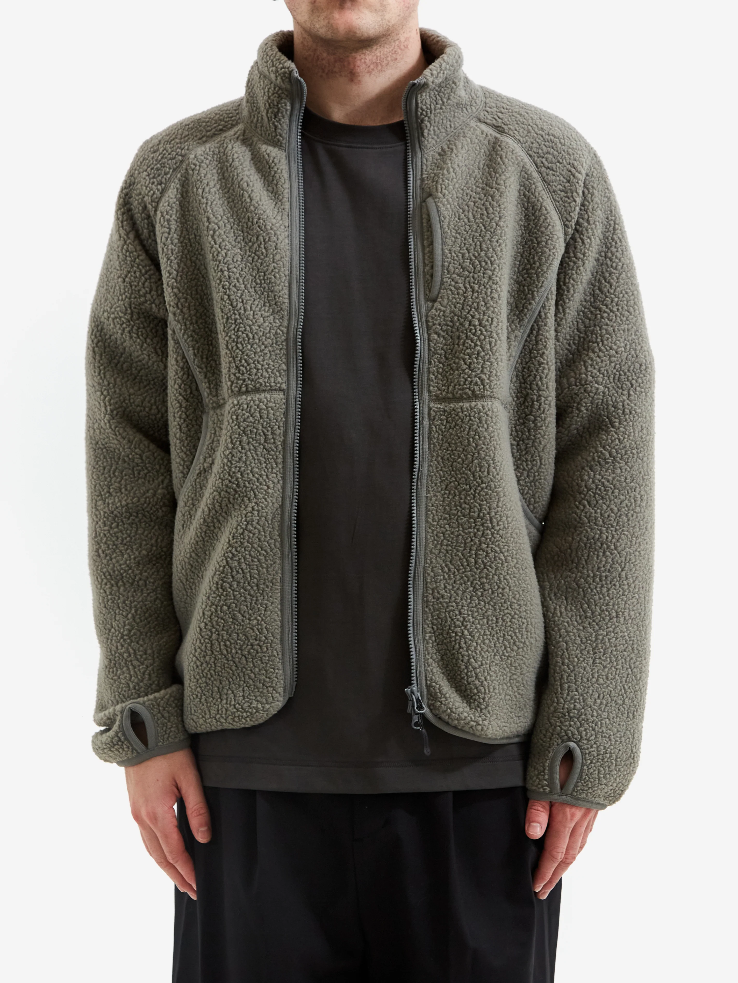 Snow Peak Thermal Boa Fleece Jacket - Grey - Image 2